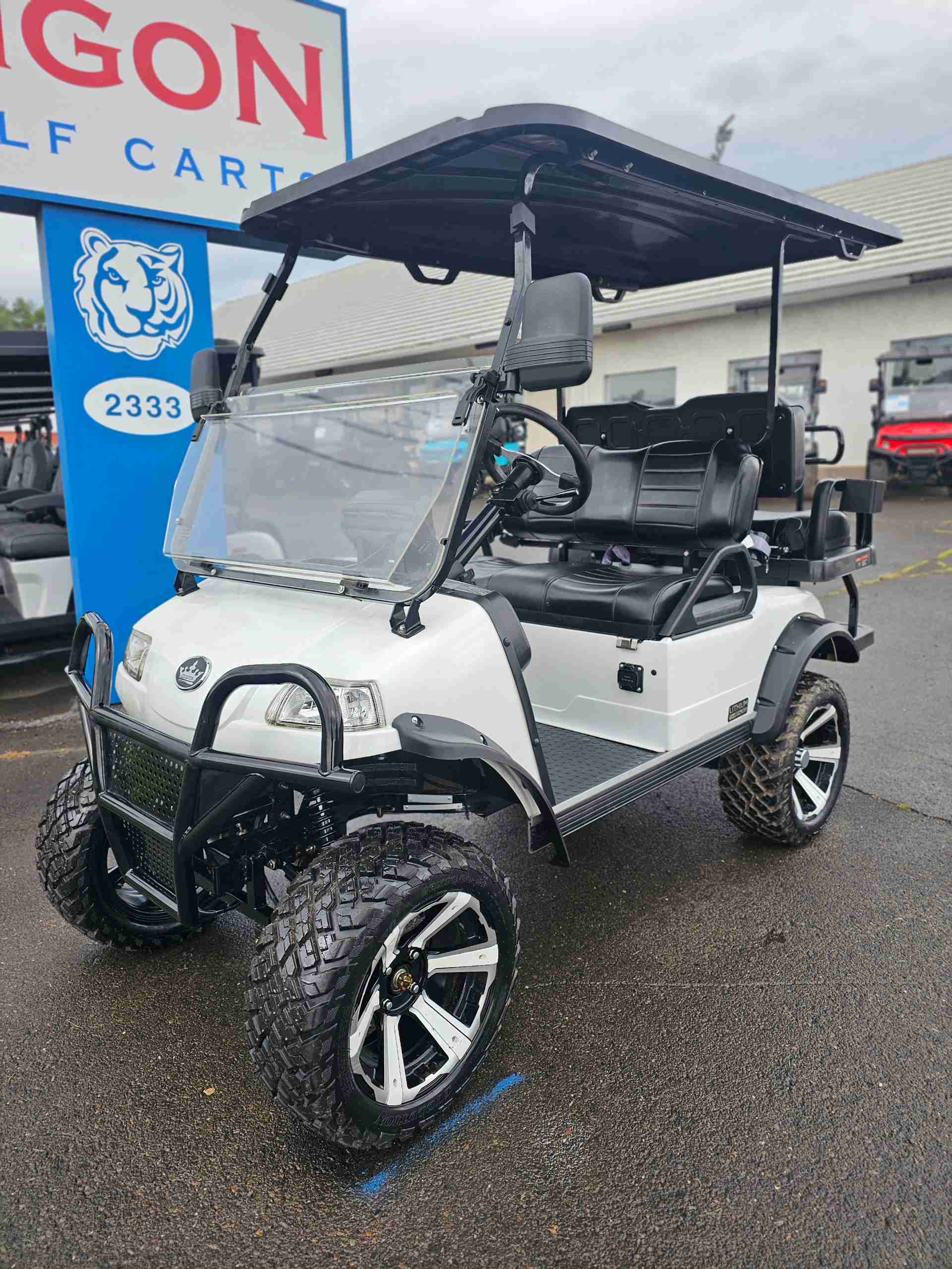 Used 2025 Evolution Forester 4 PLUS Golf Cart in Mineral White for sale at TIGON Hatfield, PA