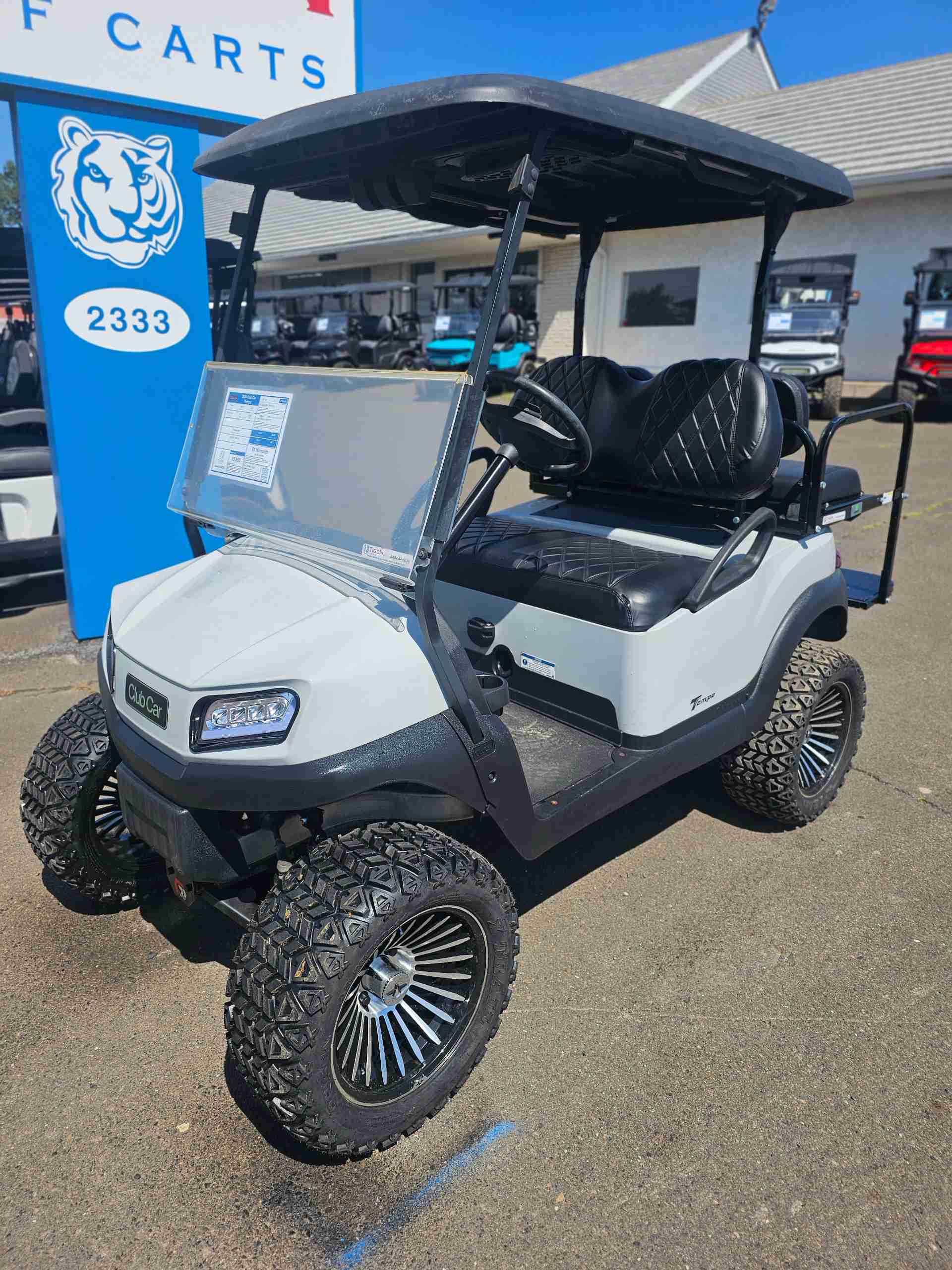 Used 2020 Club Car Tempo Golf Cart in Gray for sale at TIGON Wichita Falls, TX