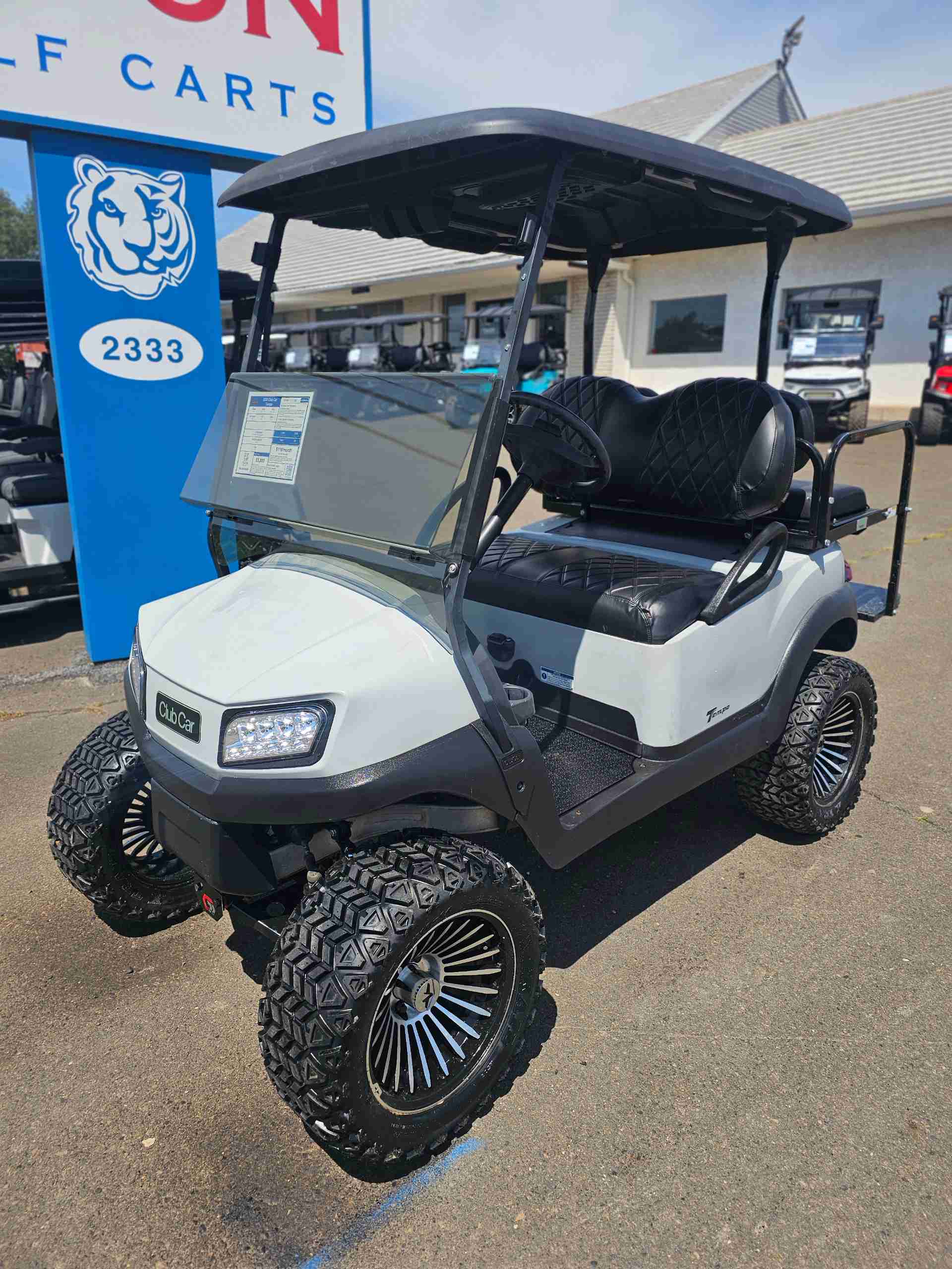 Used 2020 Club Car Tempo Golf Cart in Gray for sale at TIGON Wichita Falls, TX