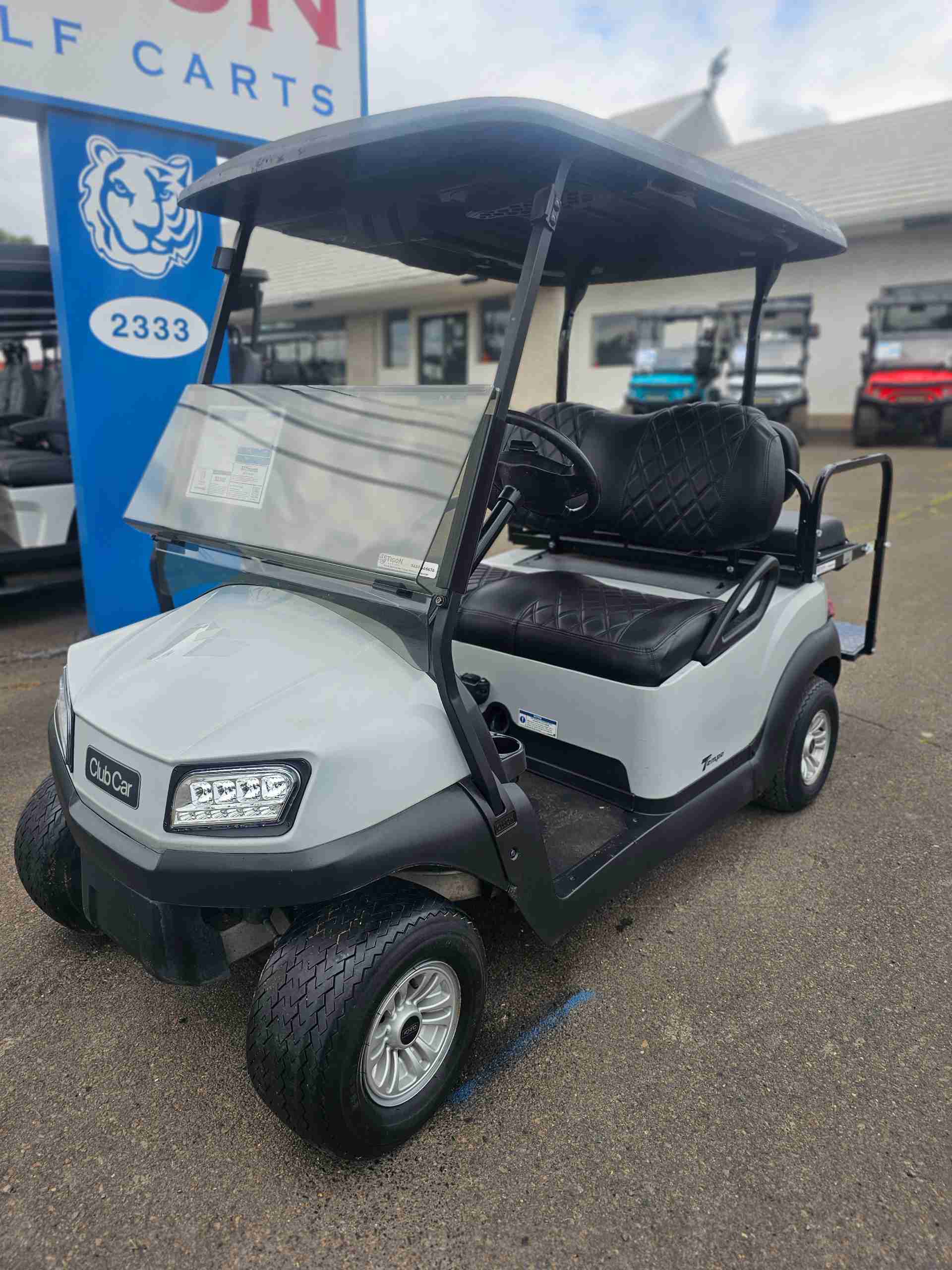 Used 2020 Club Car Tempo Golf Cart in Gray for sale at TIGON Wichita Falls, TX