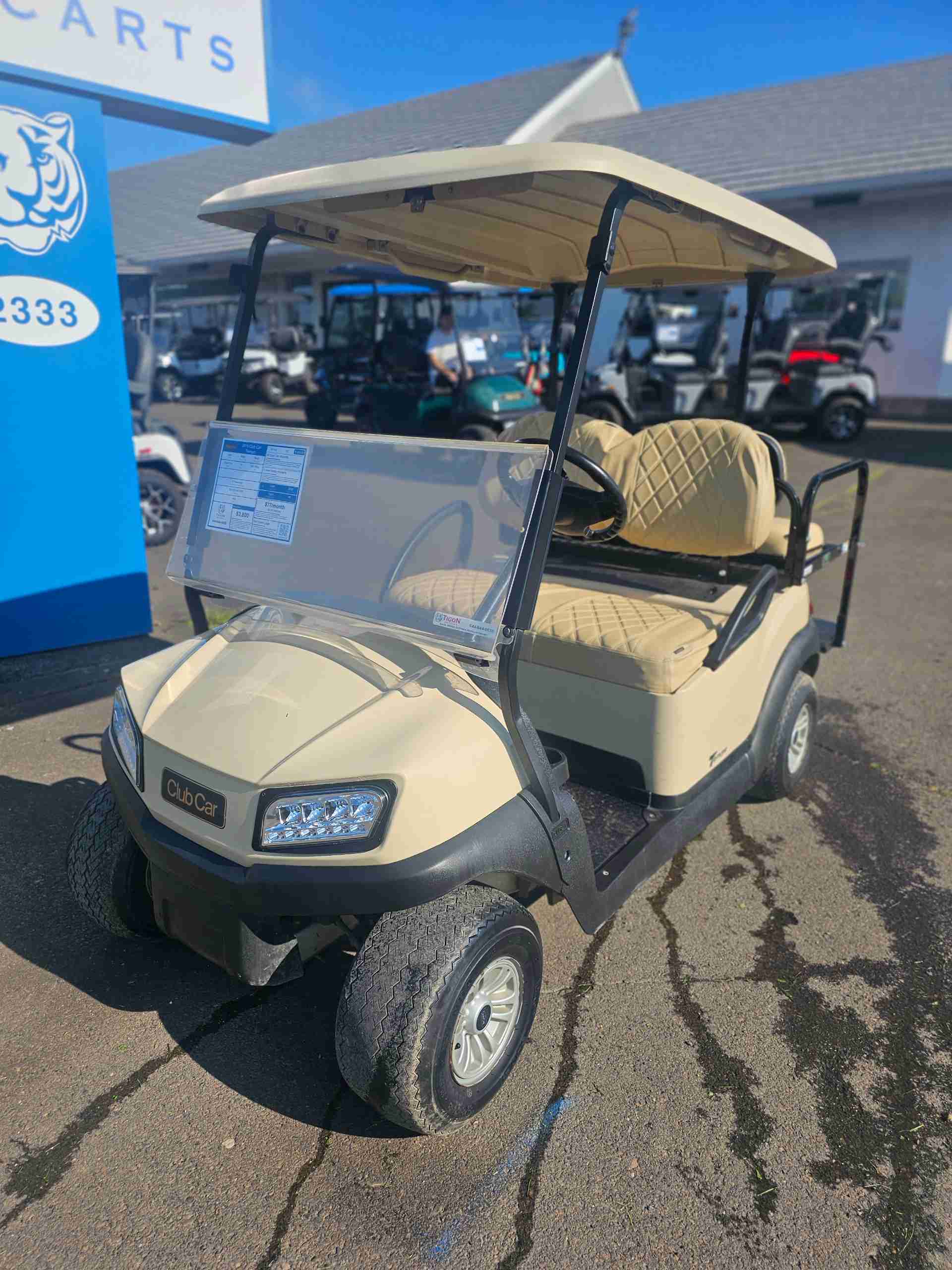 Used 2019 Club Car Tempo Golf Cart in Beige for sale at TIGON Hatfield, PA