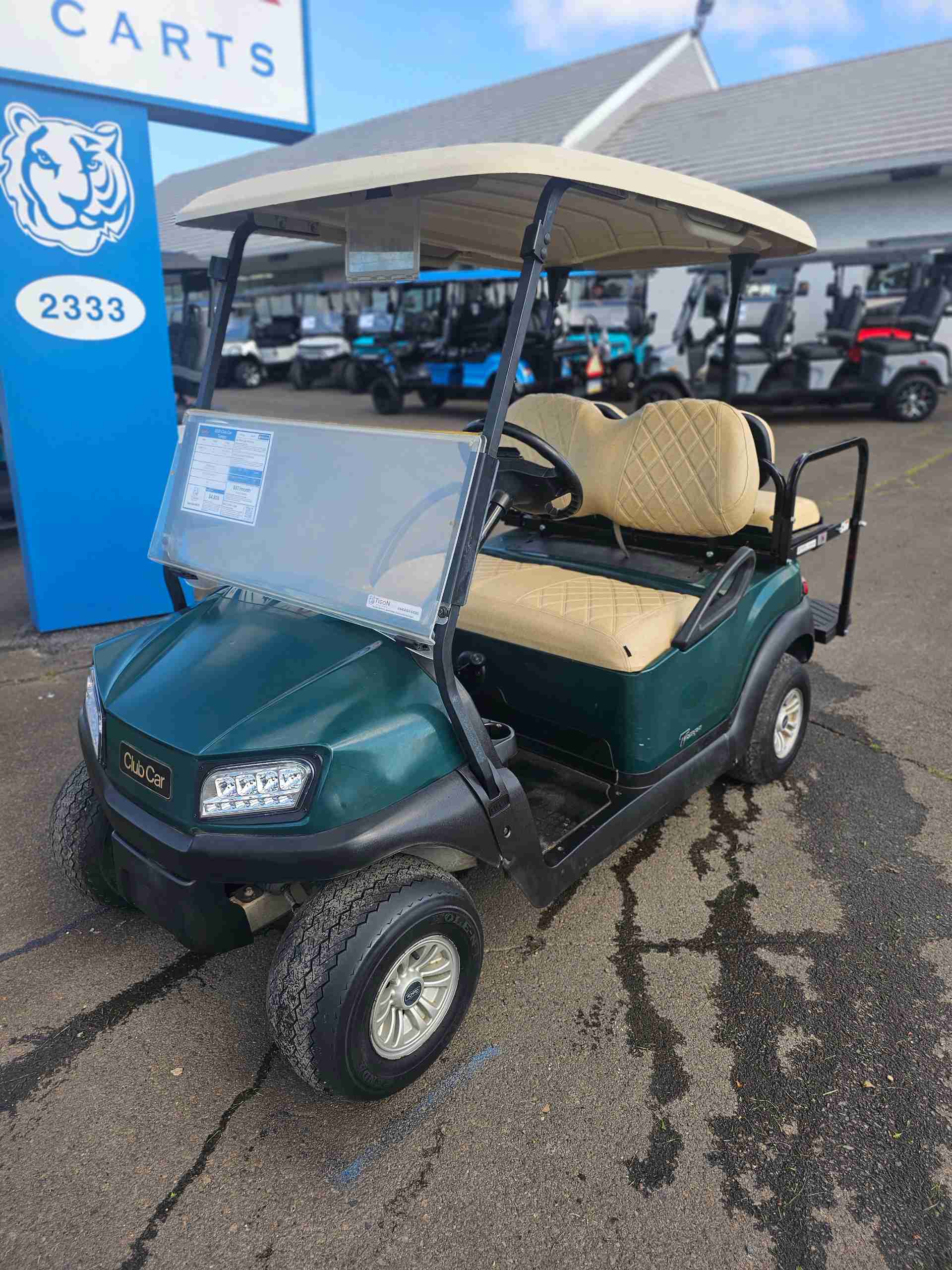Used 2020 Club Car Tempo Golf Cart in Green for sale at TIGON Gloucester Point, VA