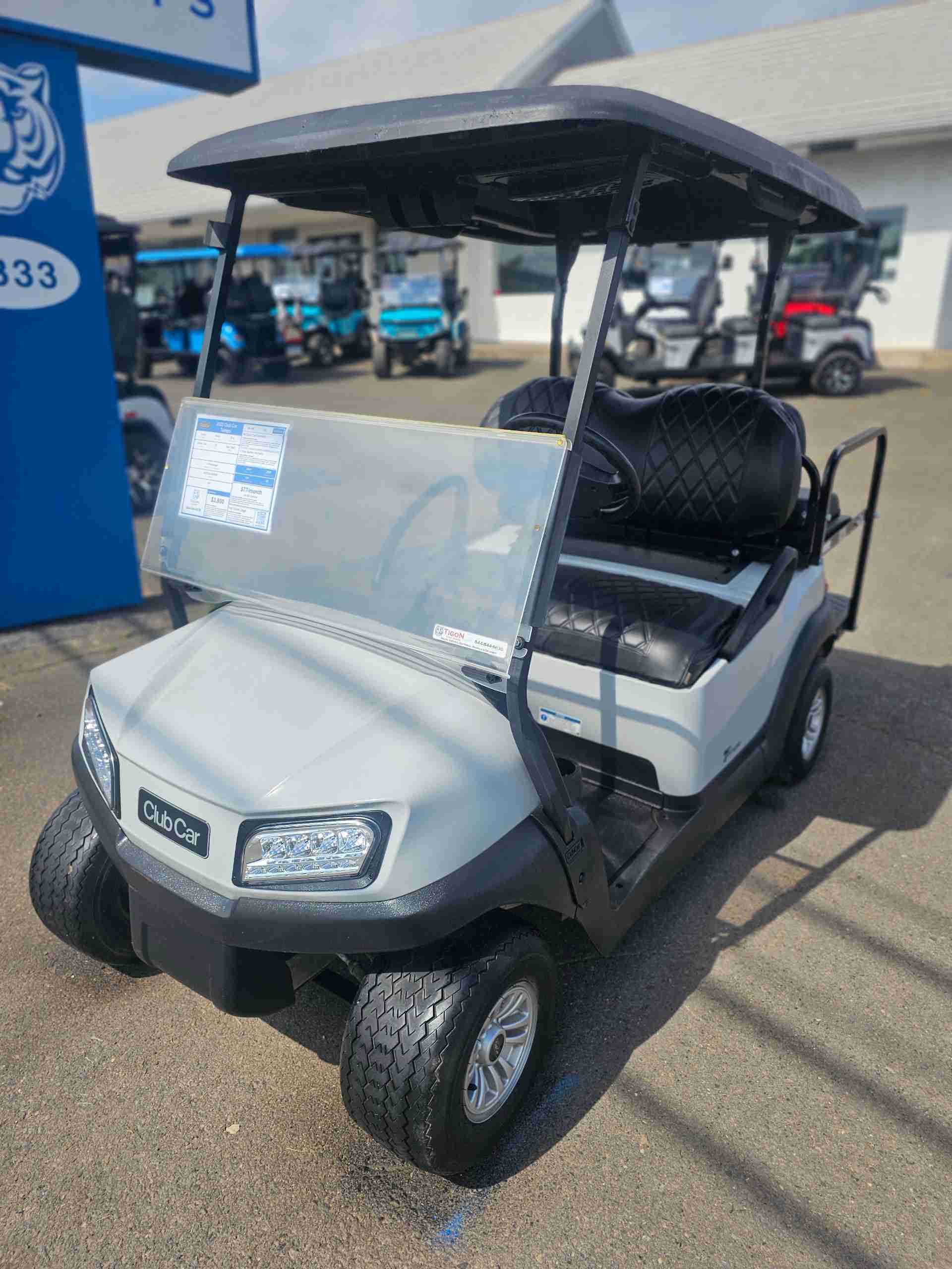 Used 2020 Club Car Tempo Golf Cart in Gray for sale at TIGON Hatfield, PA