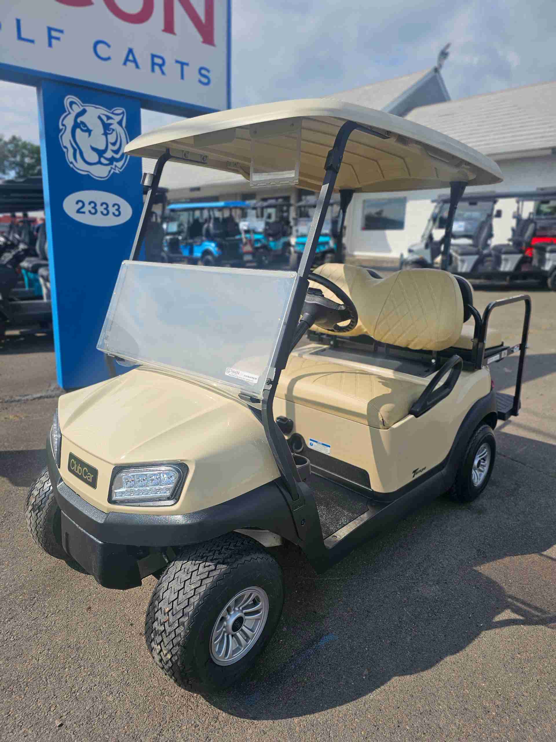 Used 2021 Club Car Tempo Golf Cart in Beige for sale at TIGON Ocean View, NJ