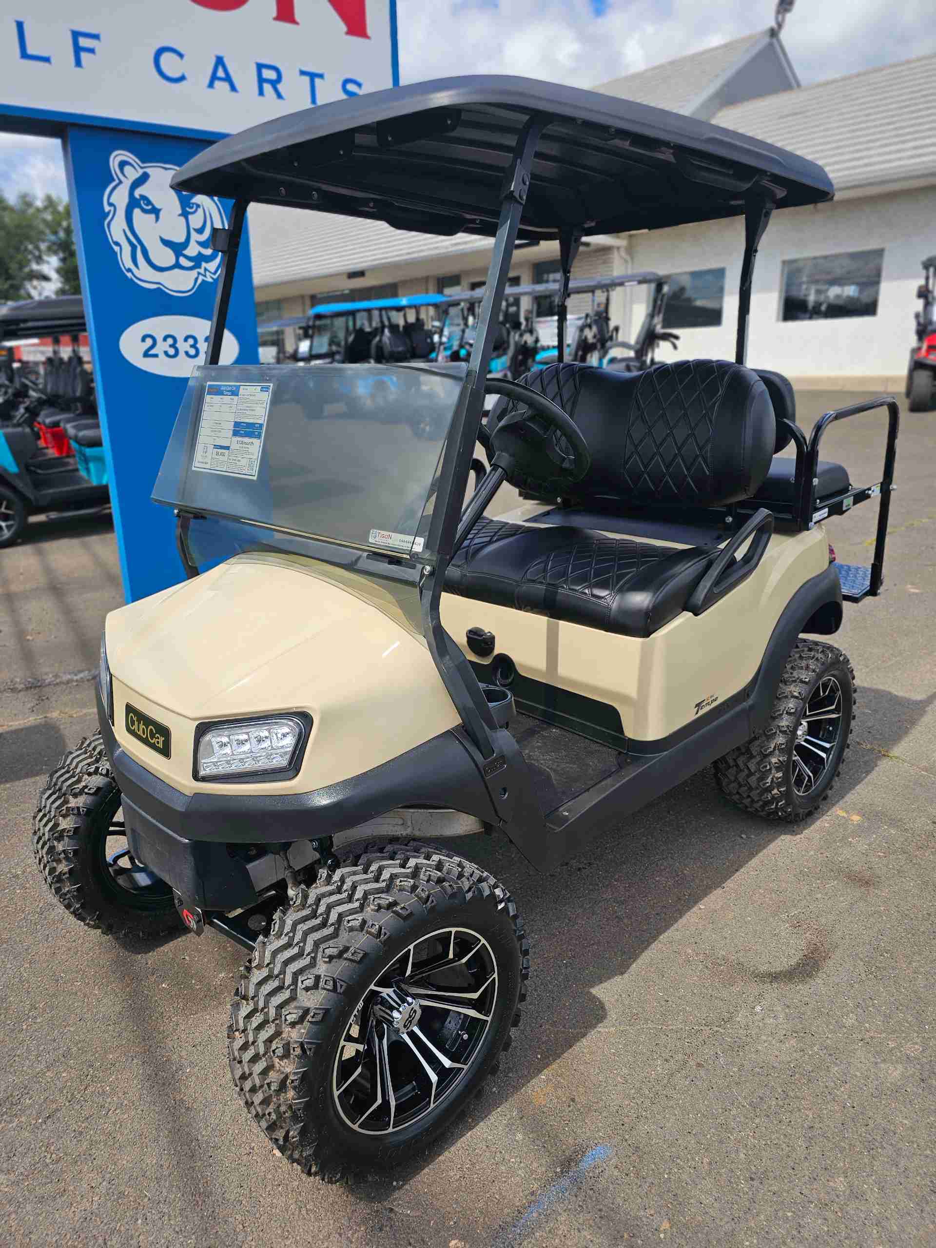 Used 2020 Club Car Tempo Golf Cart in Beige for sale at TIGON Hatfield, PA