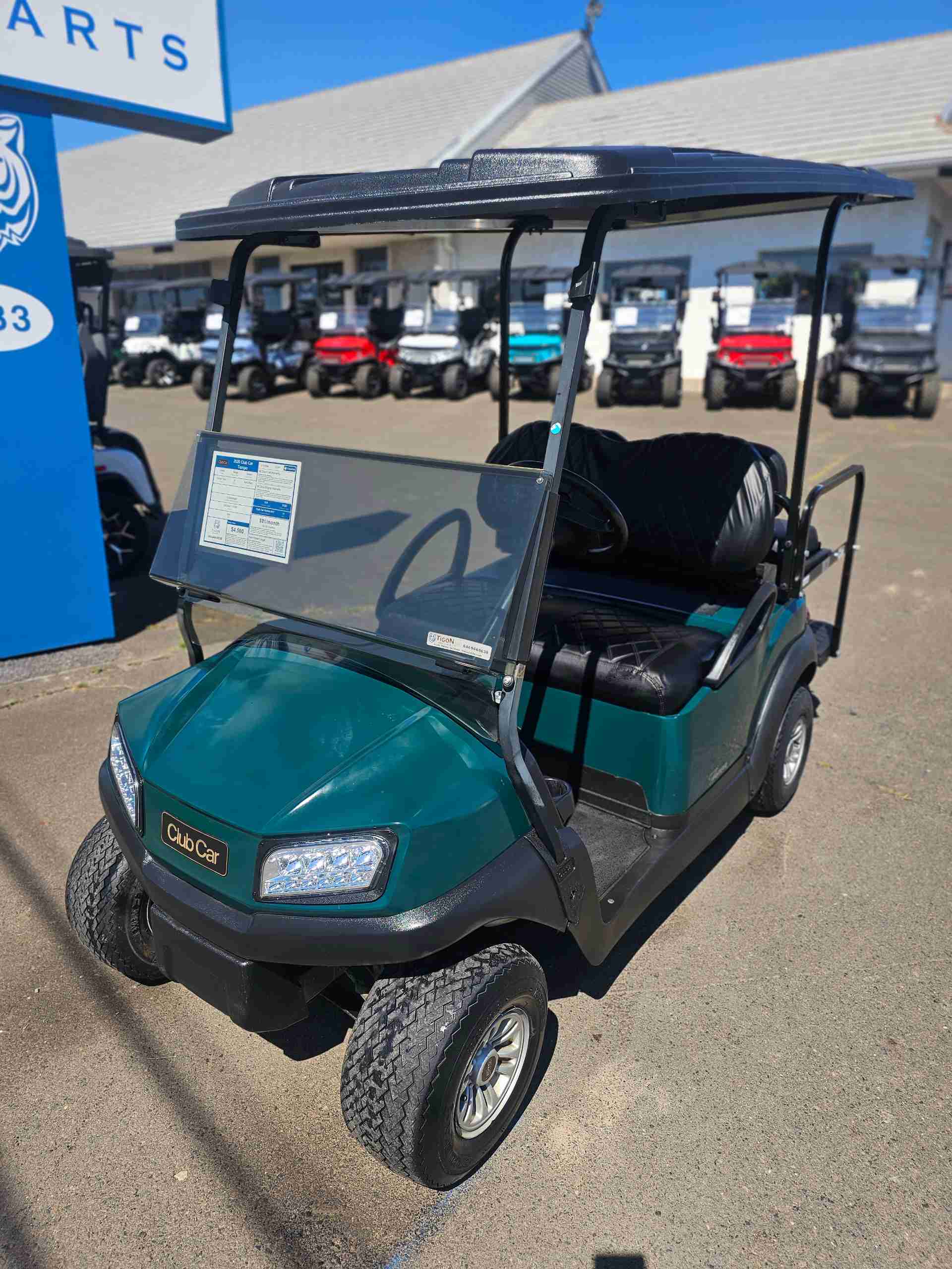 Used 2020 Club Car Tempo Golf Cart in Green for sale at TIGON Hatfield, PA