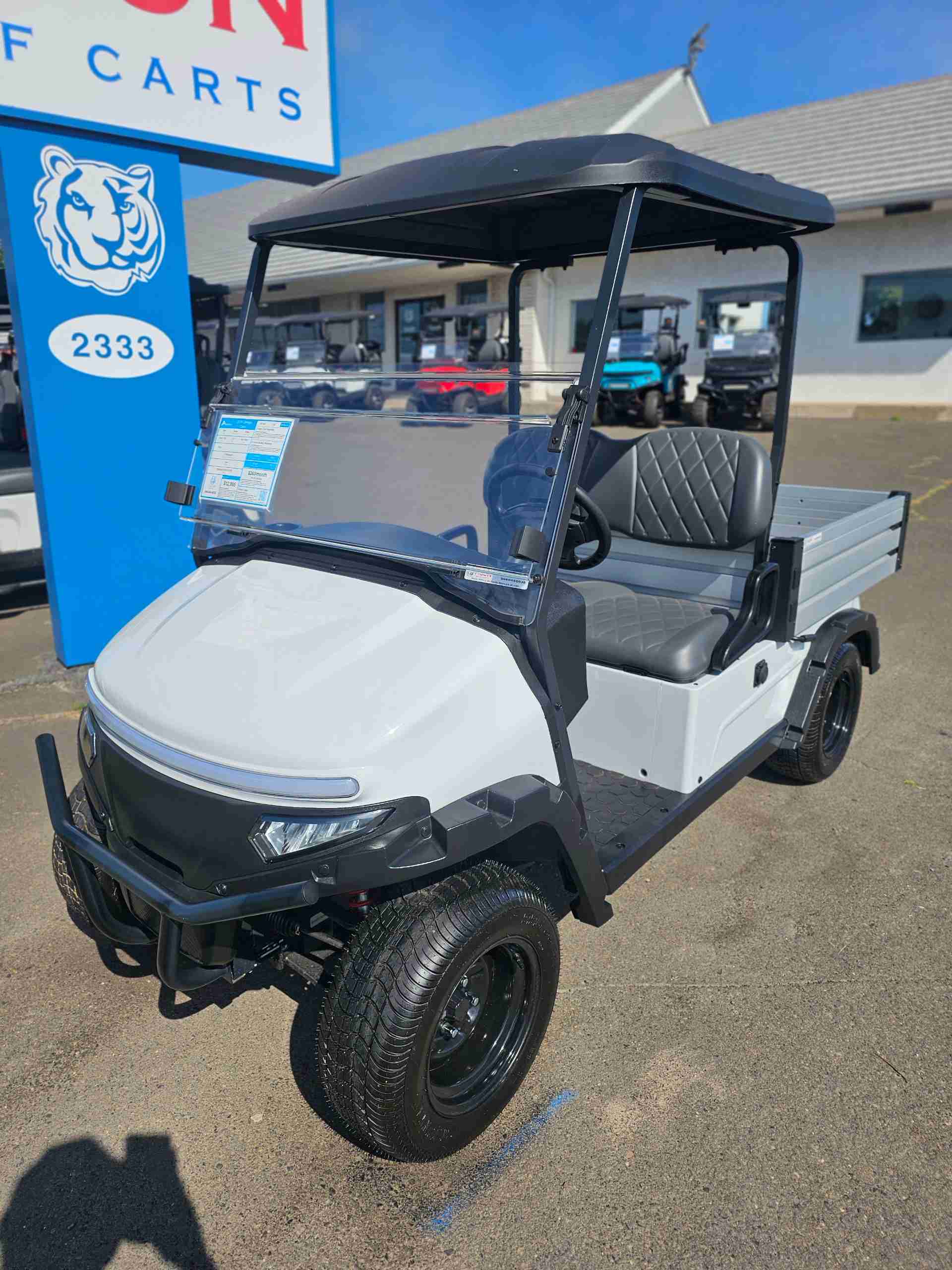 2026 Denago Oxen Golf Cart in White for sale at TIGON Hatfield, PA