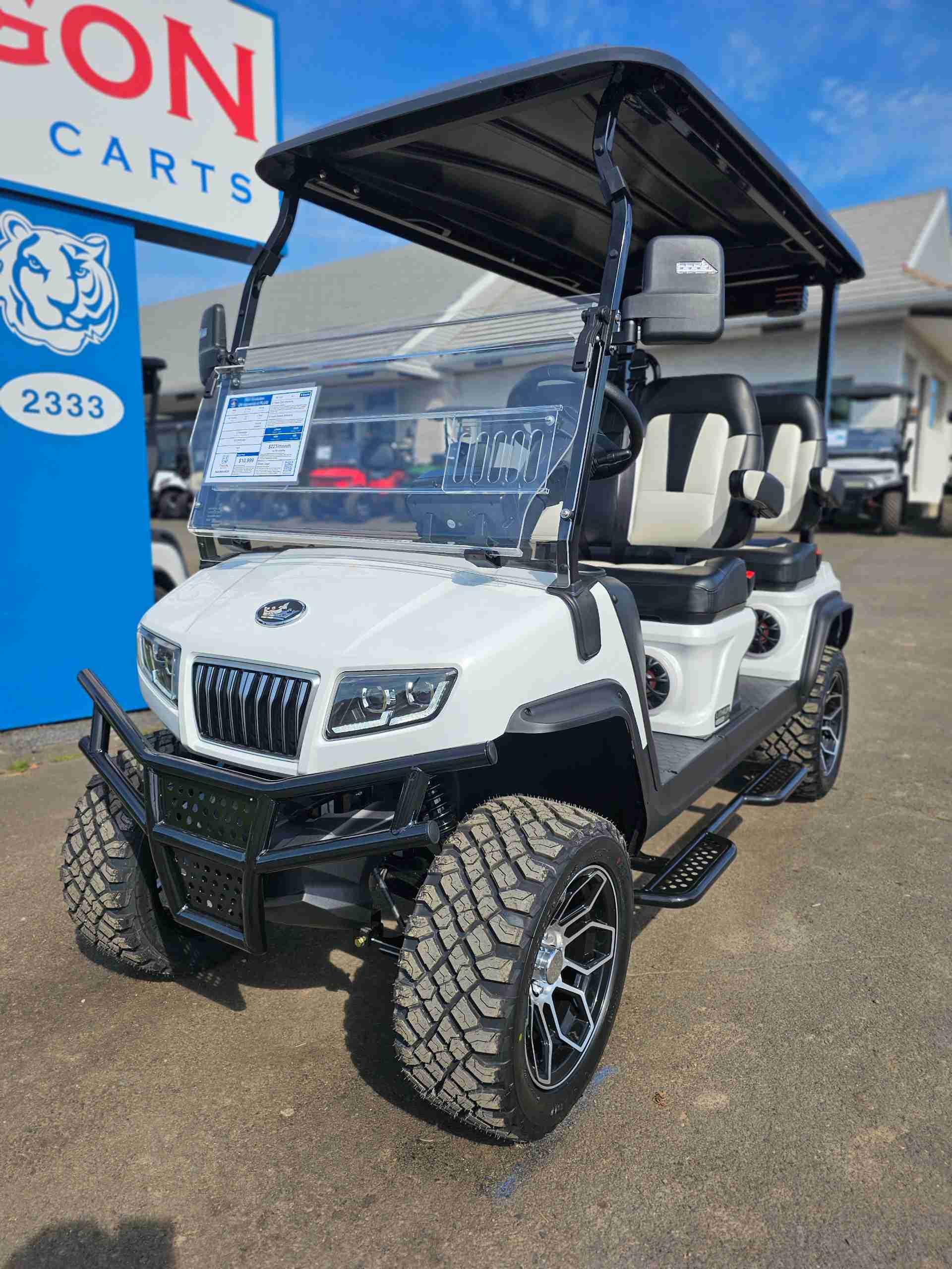2027 Evolution D5 Maverick 4 PLUS Golf Cart in White for sale at TIGON Hatfield, PA