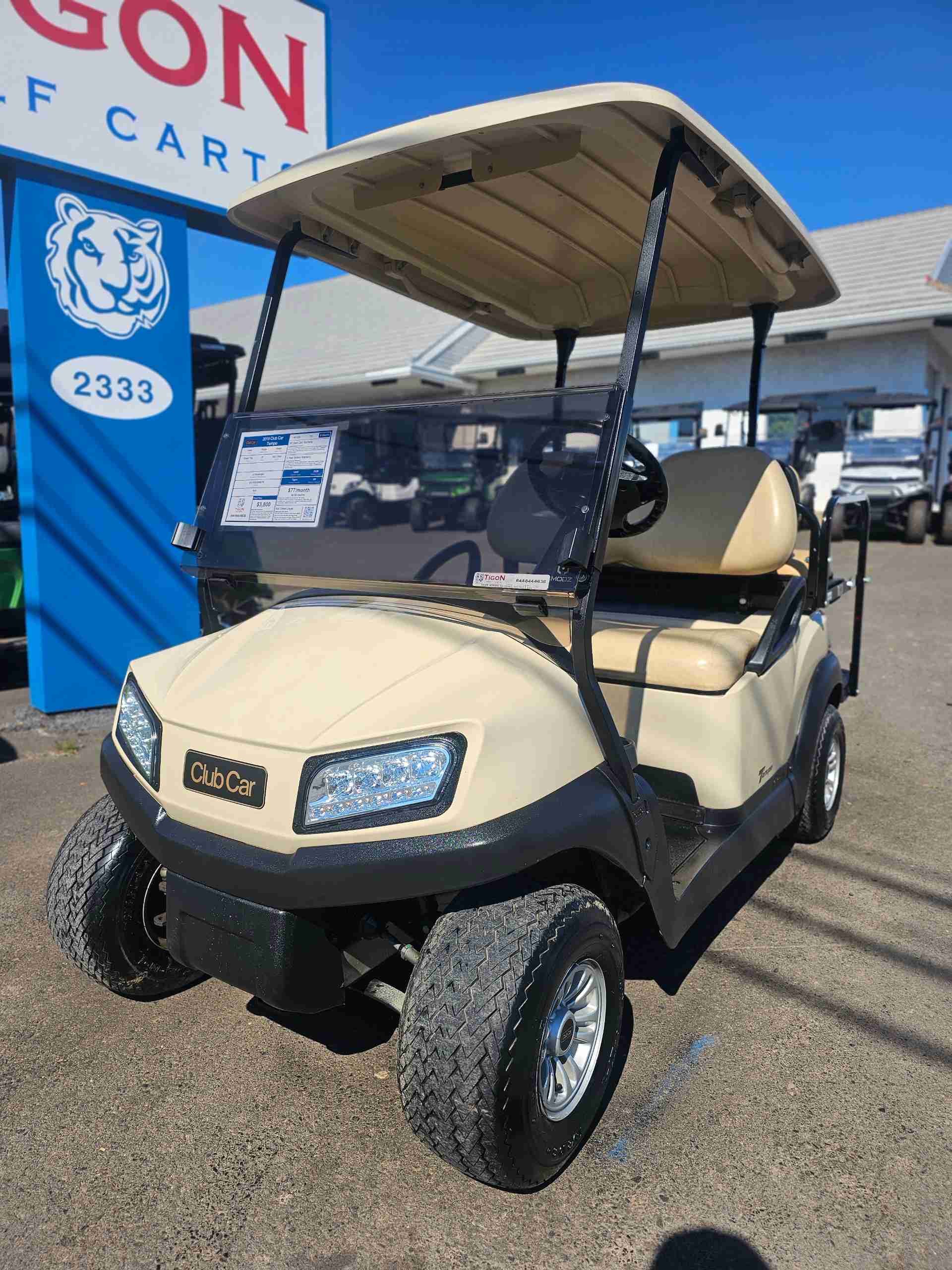2019 Club Car Tempo Beige
