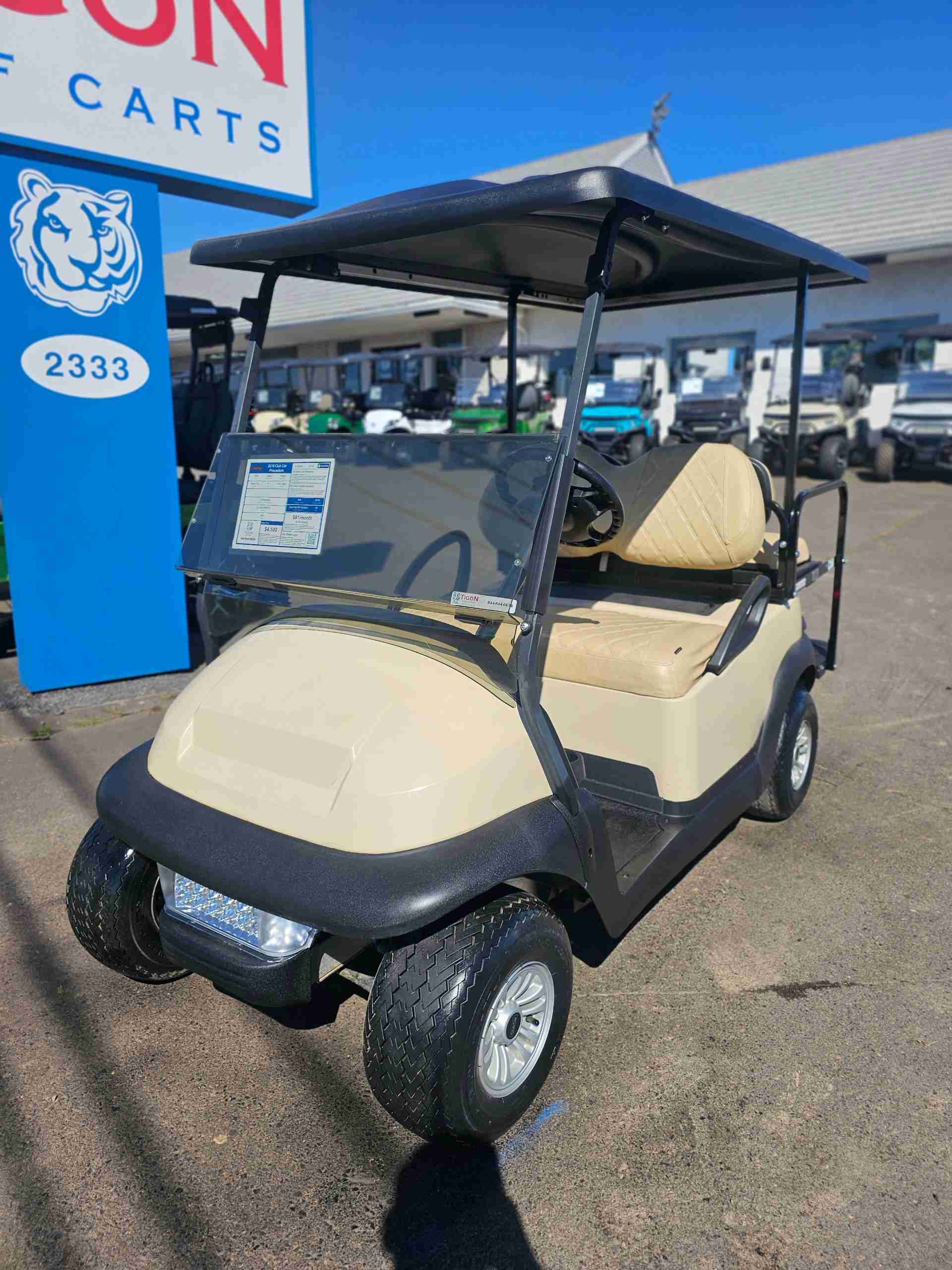 2018 Club Car Precedent Beige