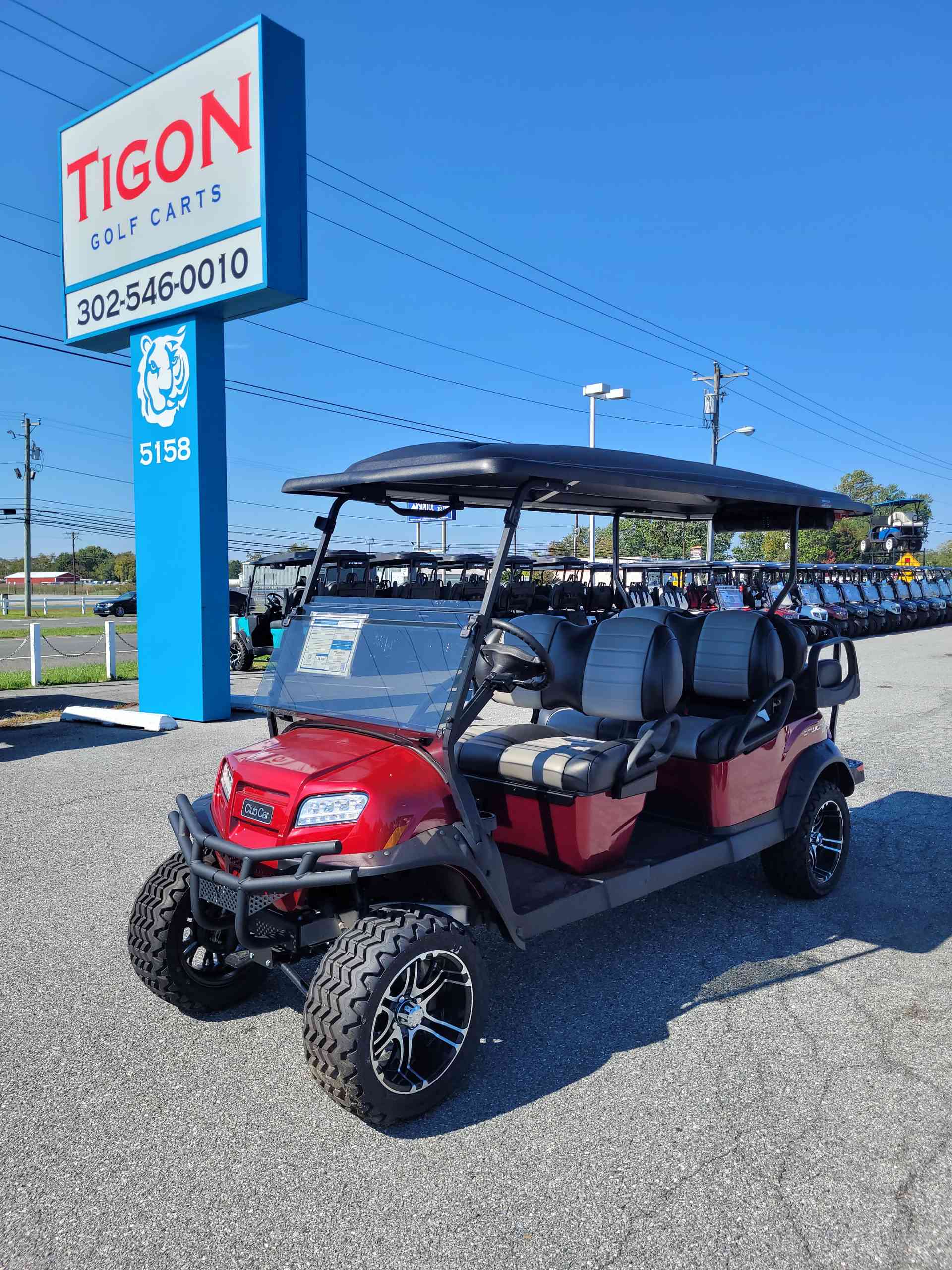 2022 Club Car Onward 6 Passenger (Non-LSV) Candy Apple Red