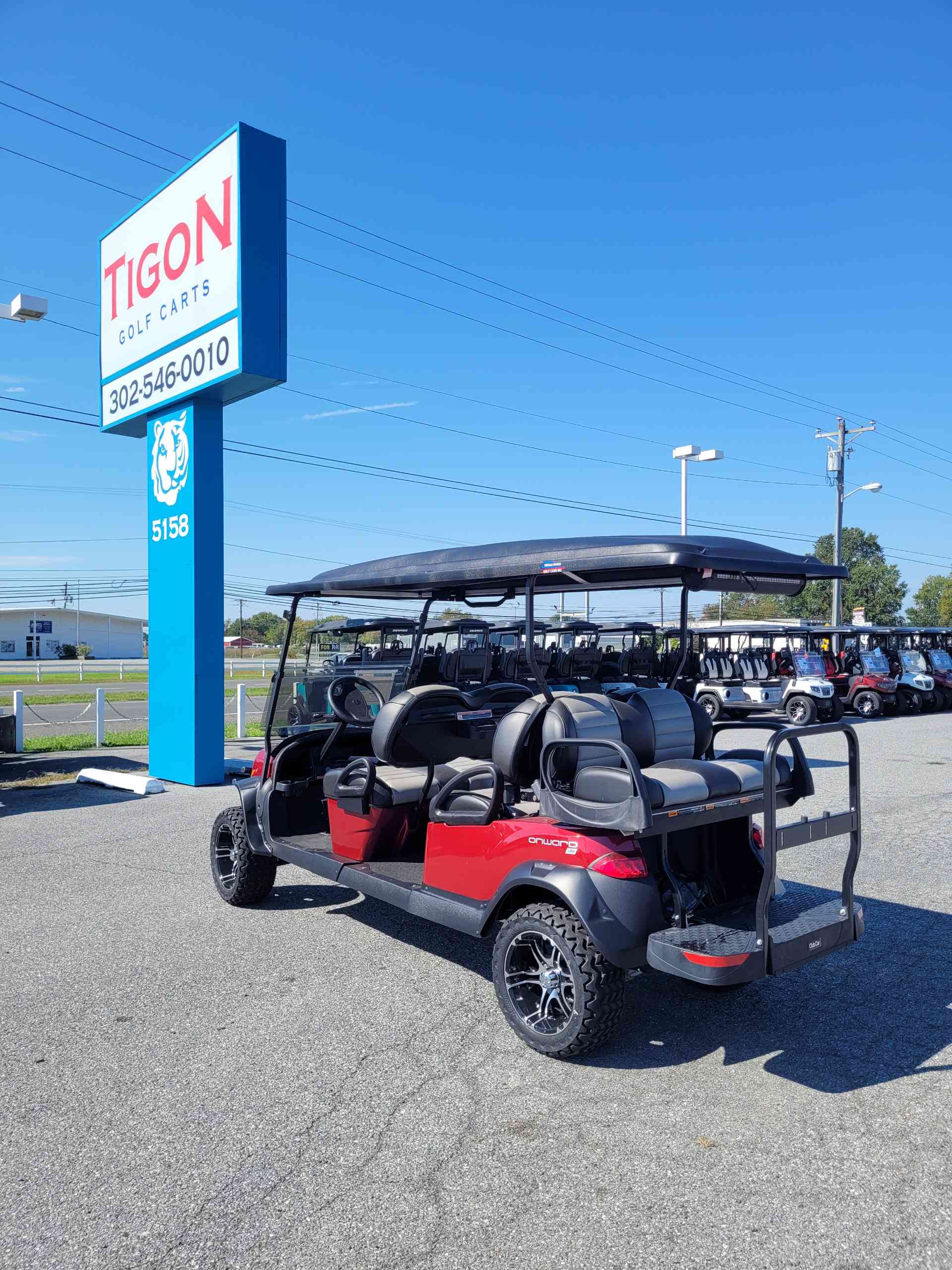2022 Club Car Onward 6 Passenger (Non-LSV) Candy Apple Red image 3