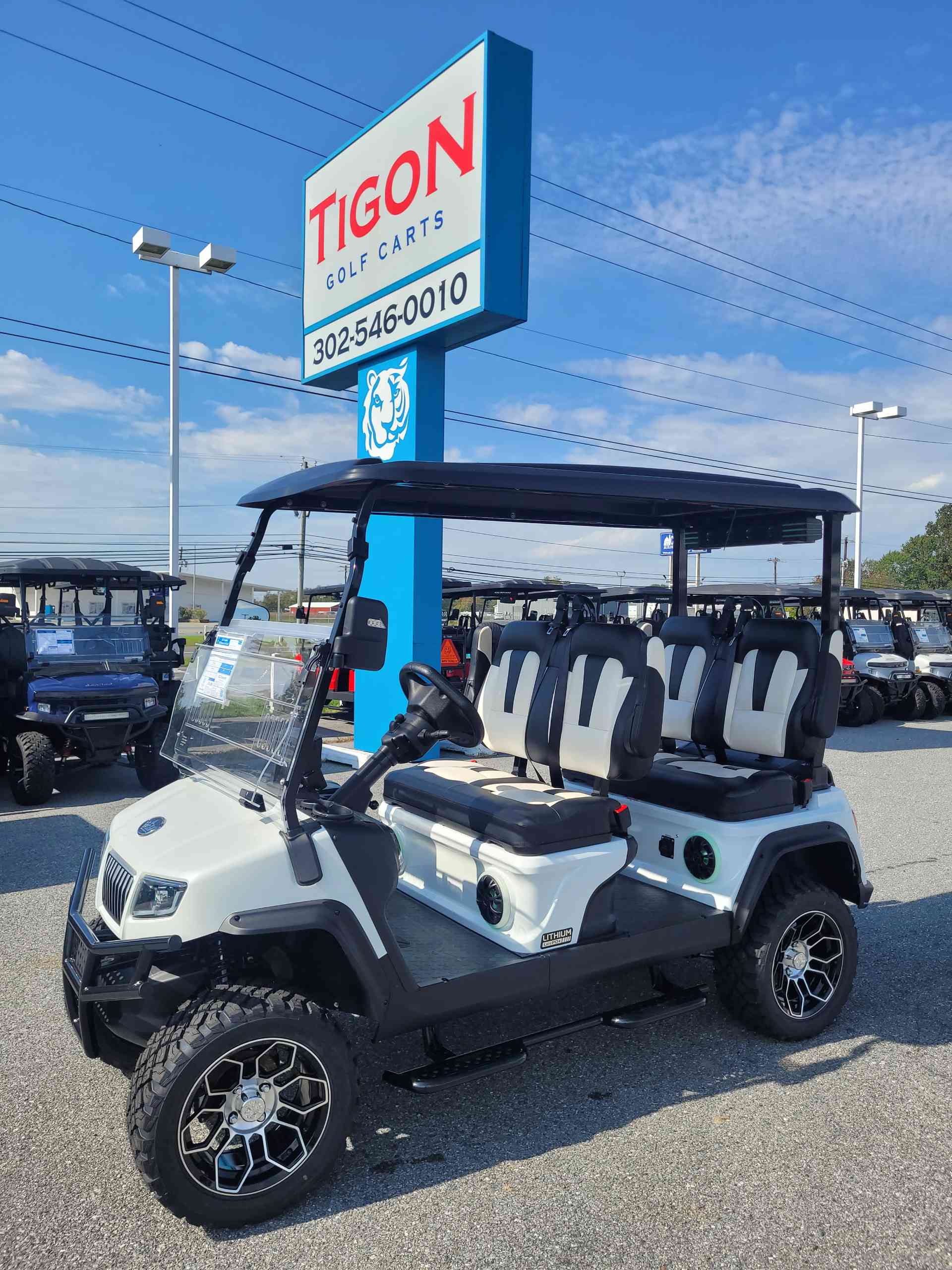 2027 Evolution D5 Maverick 4 PLUS Golf Cart in White