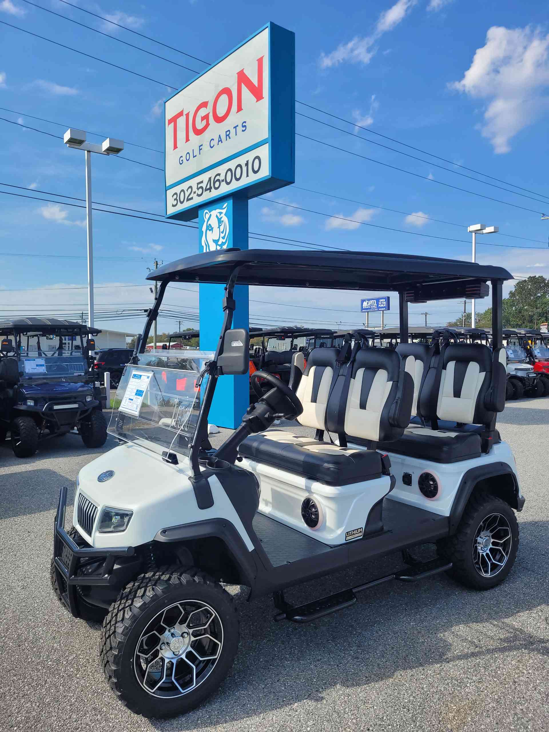 2027 Evolution D5 Maverick 4 PLUS Golf Cart in White