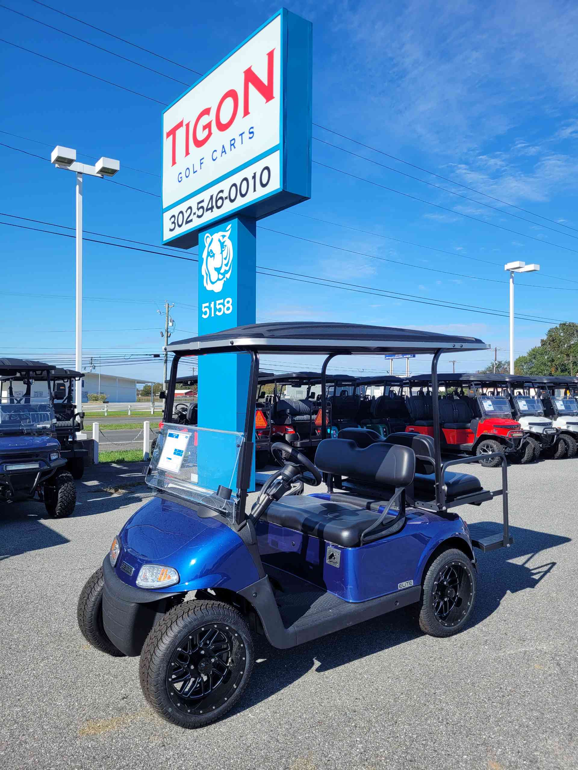 2021 EZGO RXV Golf Cart in Blue