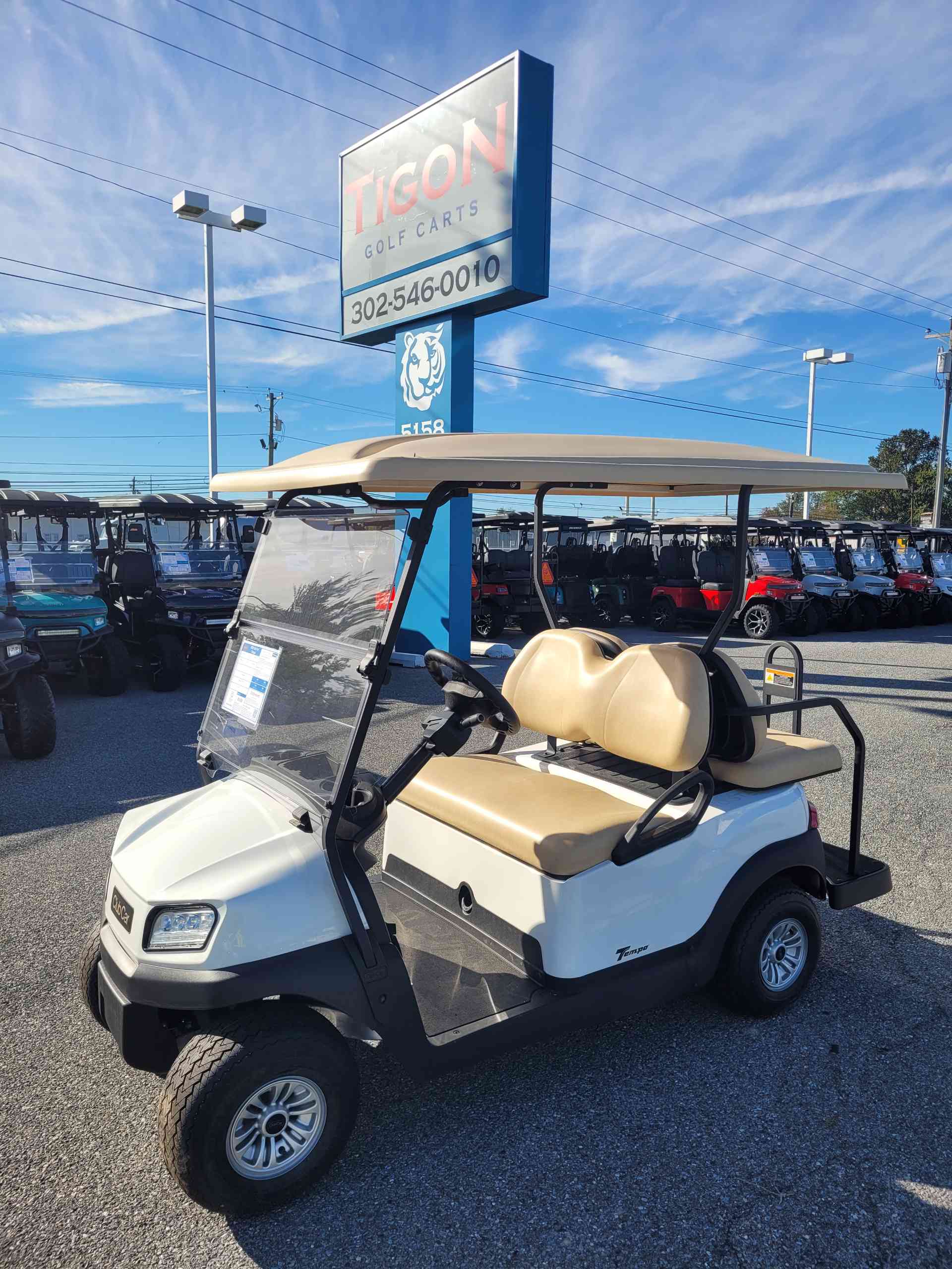 2026 Club Car Tempo in White Golf Cart