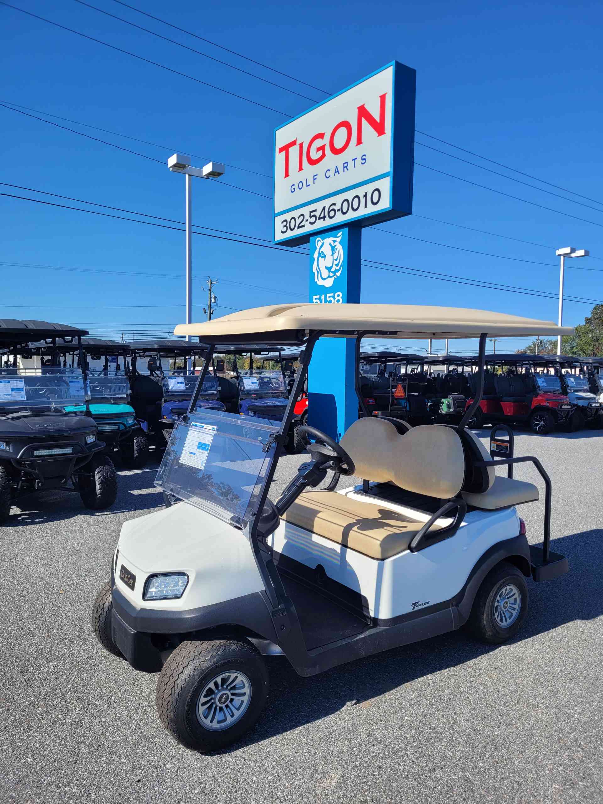 2026 Club Car Tempo in White Golf Cart