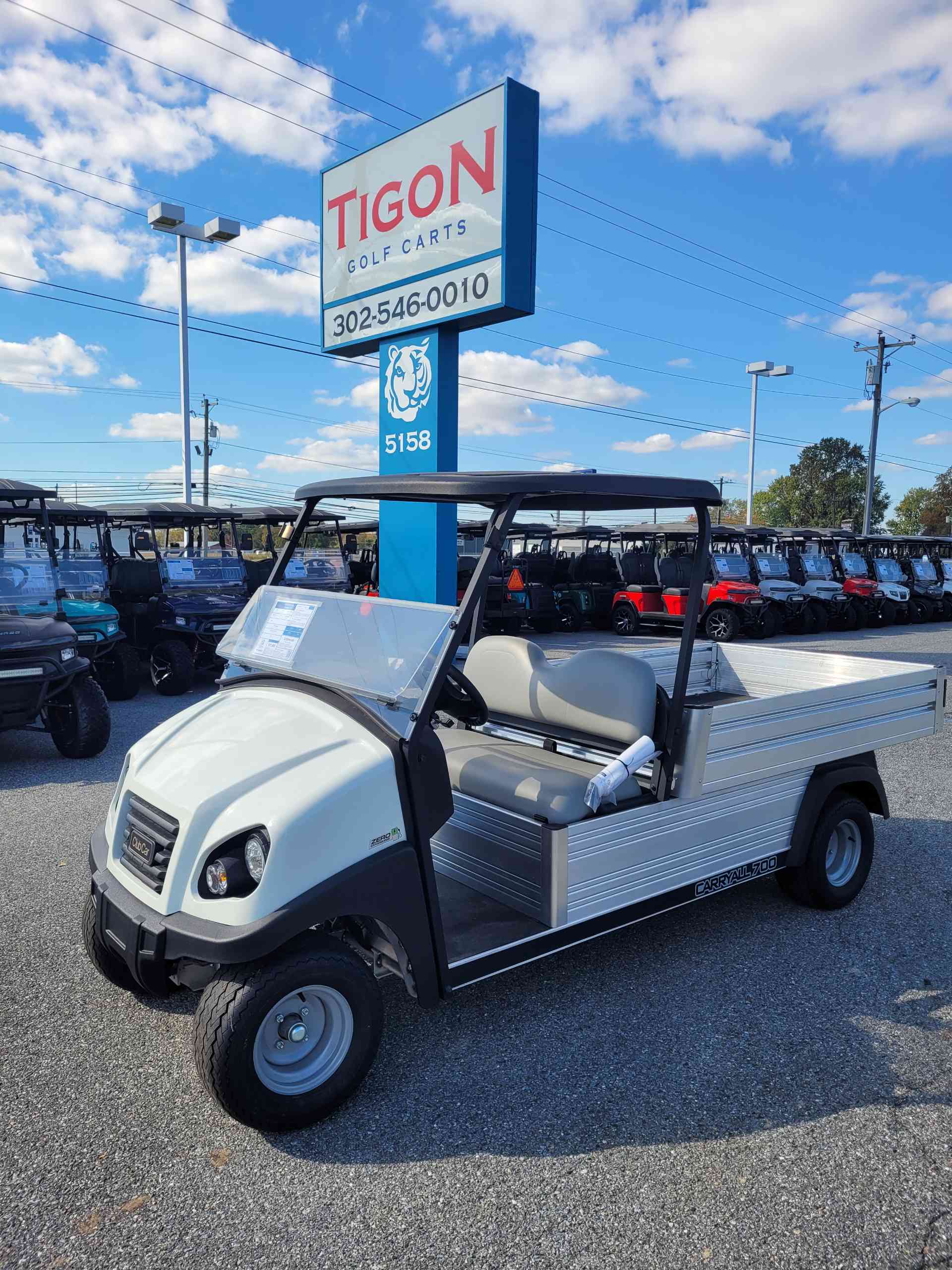 2026 Club Car Carryall 700 Golf Cart in Glacier White for sale at TIGON Dover, DE
