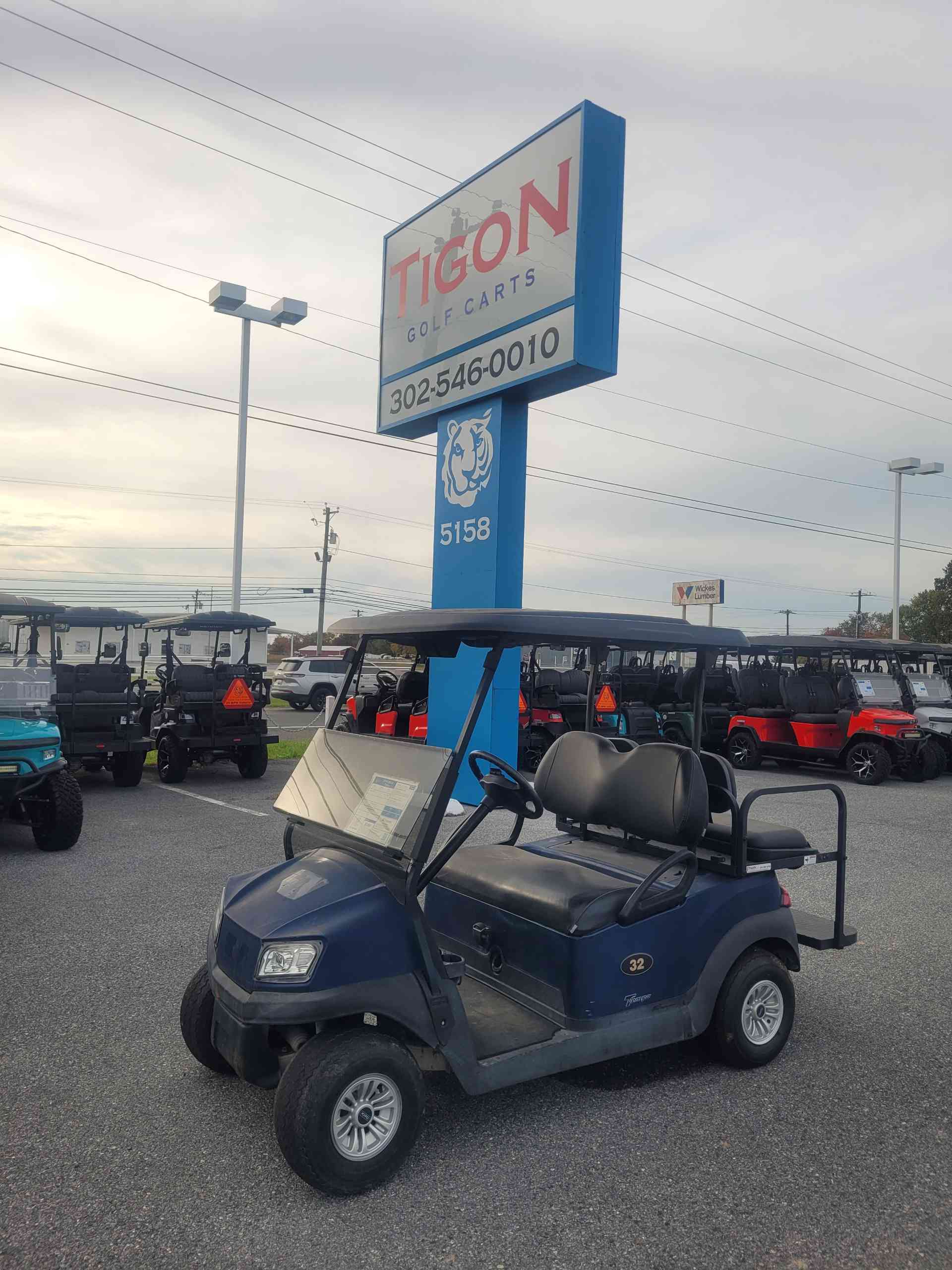 2018 Club Car Tempo in Blue Golf Cart