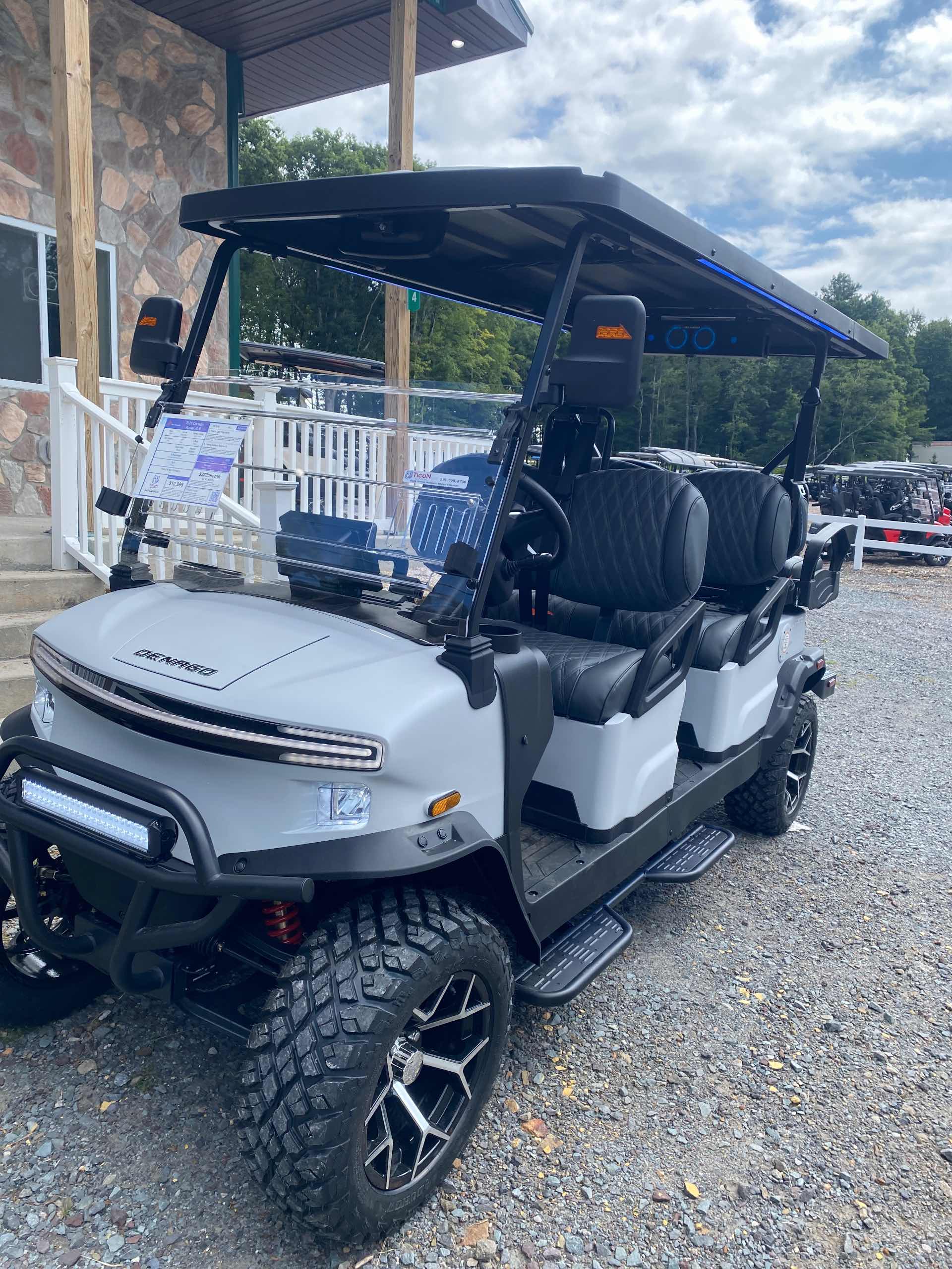 2026 Denago Rover XL6 Matte White golf cart for sale in Long Pond, PA — July 4th Golf Cart Sales Event