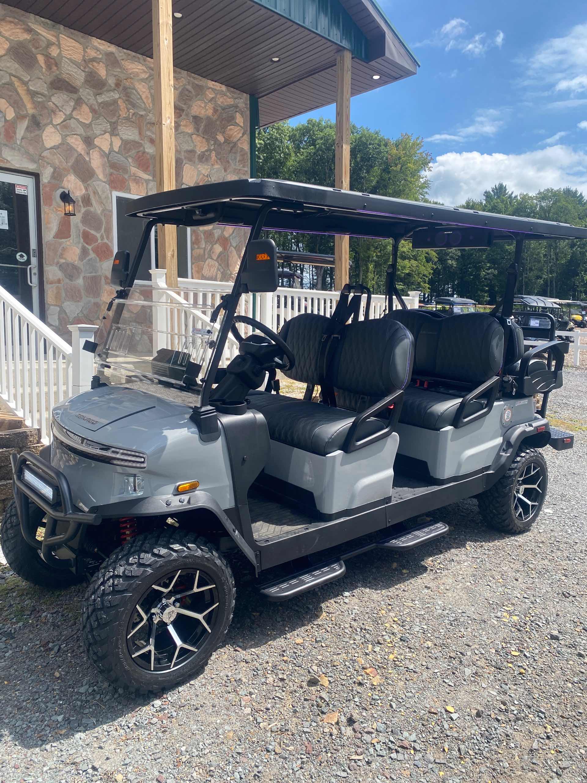 2026 Denago Rover XL6 Gray golf cart for sale in Long Pond, PA — July 4th Golf Cart Sales Event