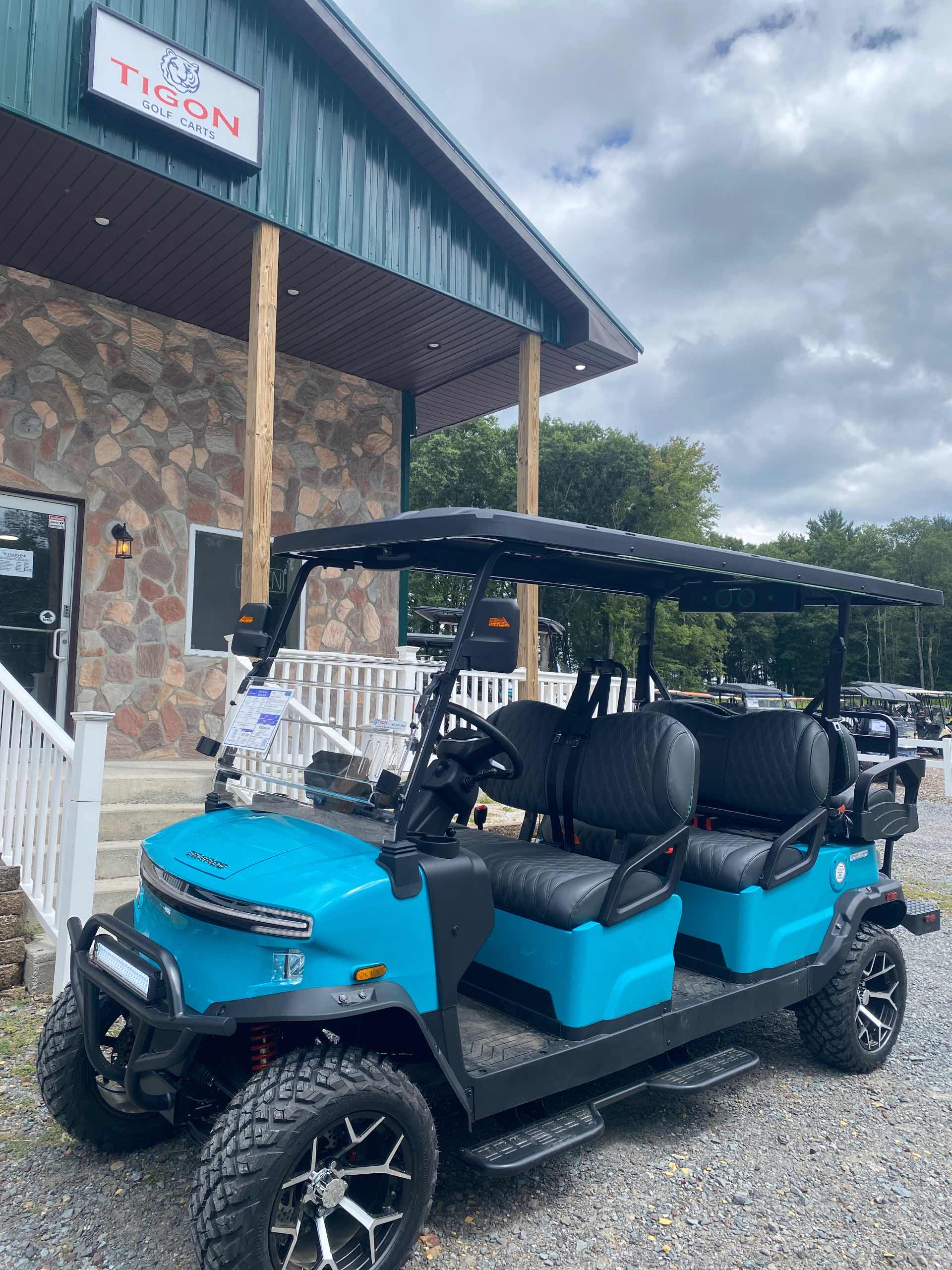 2026 Denago Rover XL6 Aqua golf cart for sale in Long Pond, PA — July 4th Golf Cart Sales Event