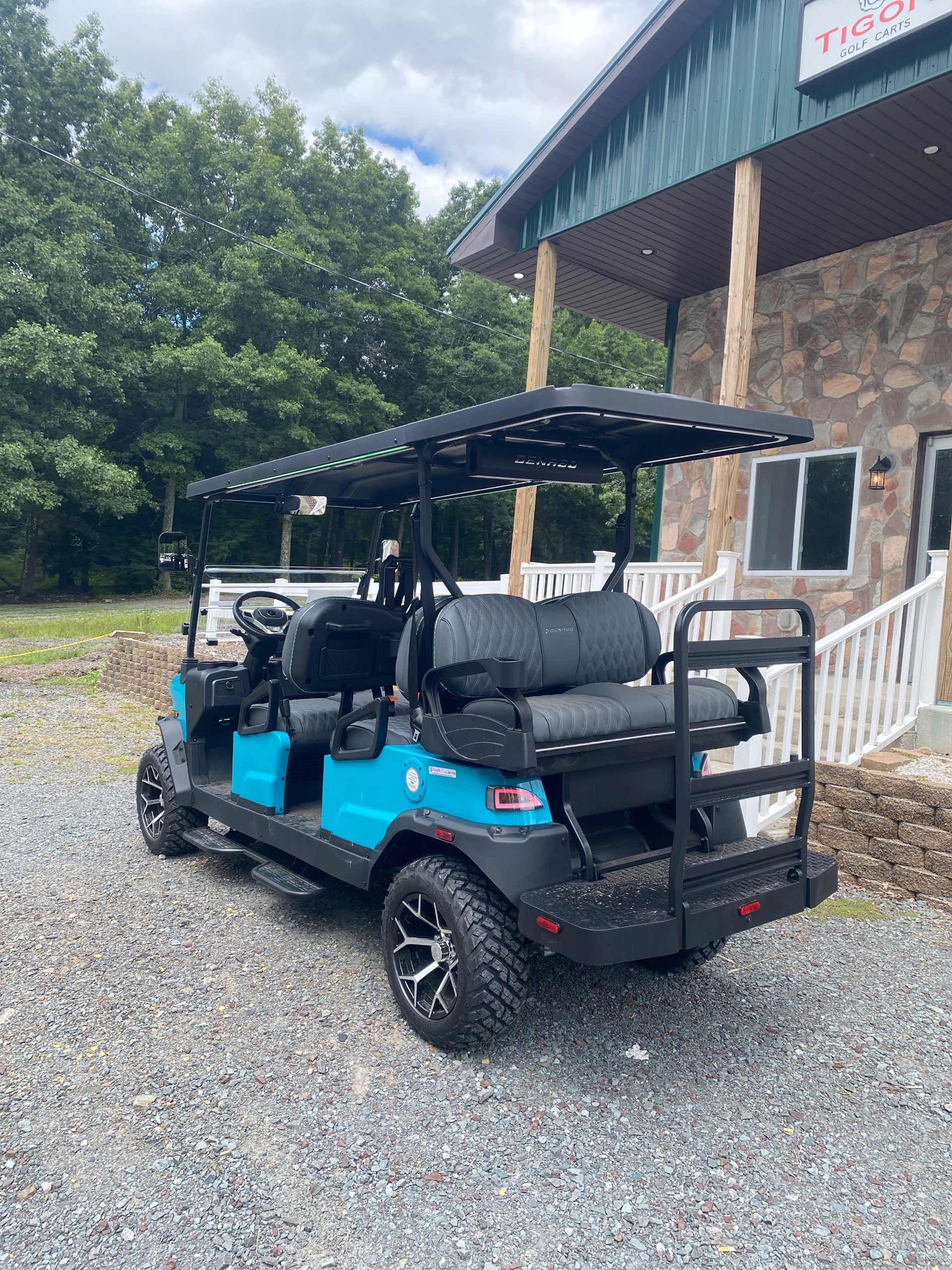 2026 Denago Rover XL6 Aqua golf cart in Aqua — photo 3 of 4, Long Pond, PA