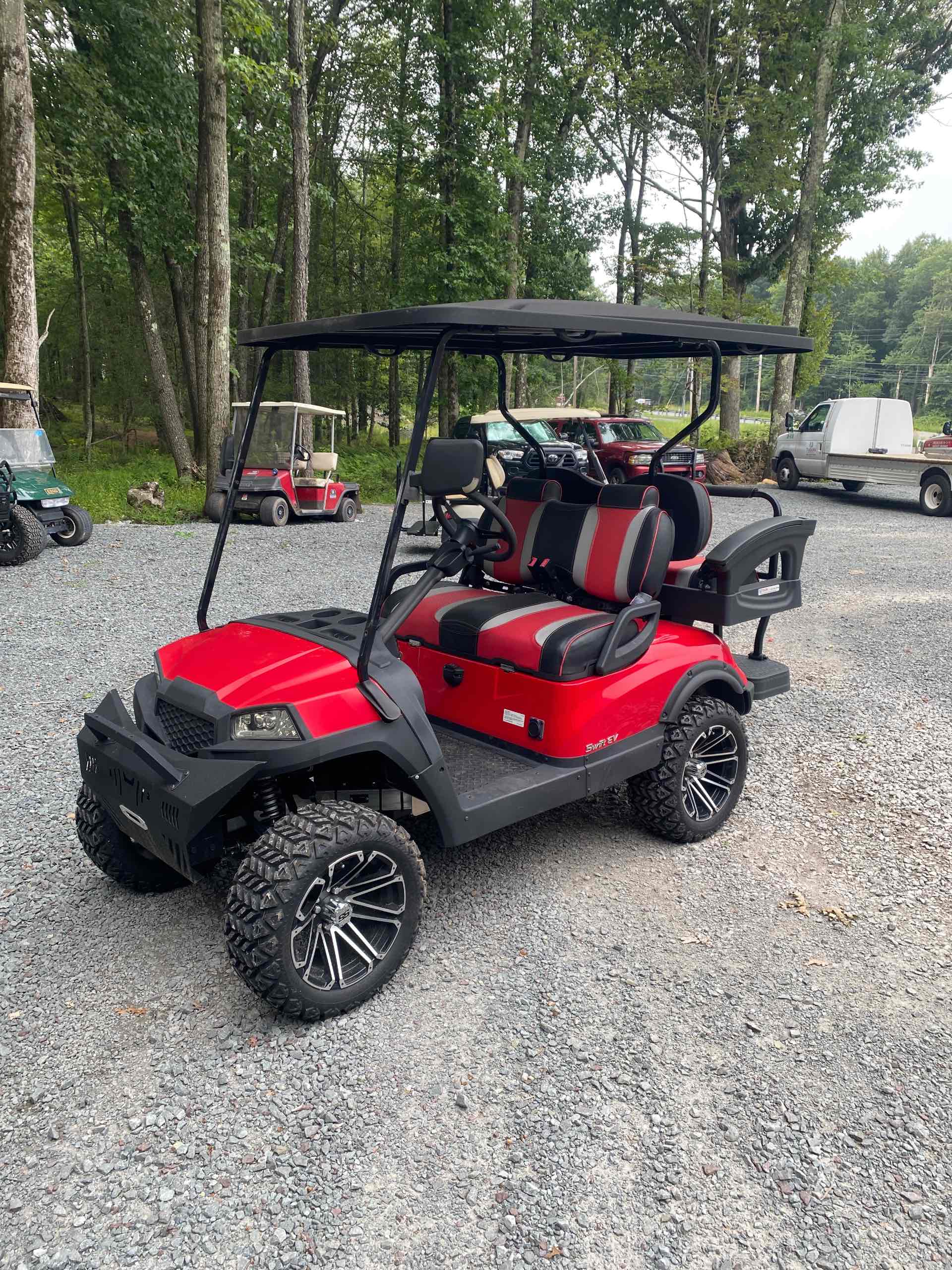 Used 2024 Swift EV Mach 4 Golf Cart in Red for sale at TIGON Long Pond, PA