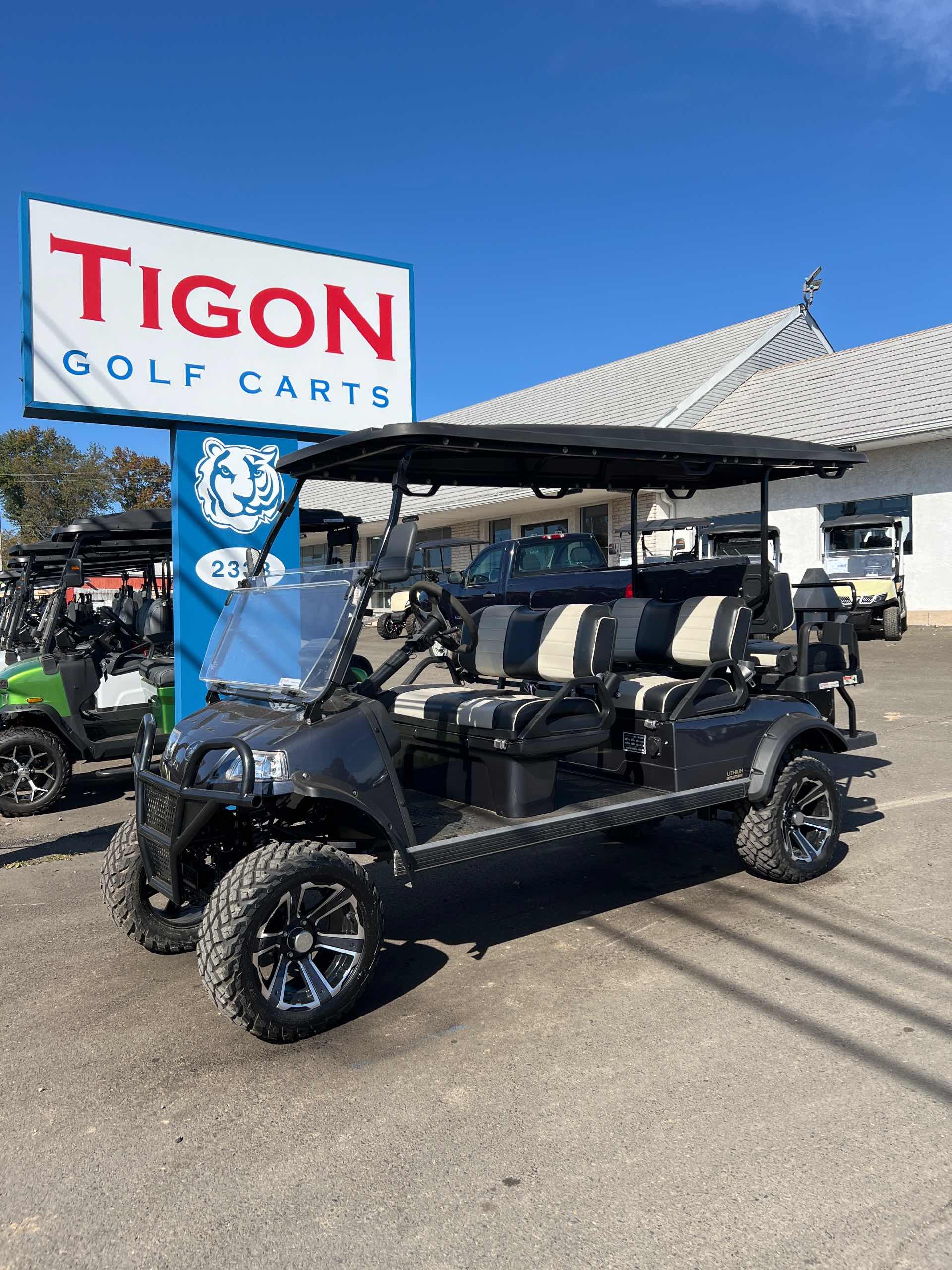 Used 2024 Evolution Forester 6 PLUS Golf Cart in Arctic Gray for sale at TIGON Hatfield, PA