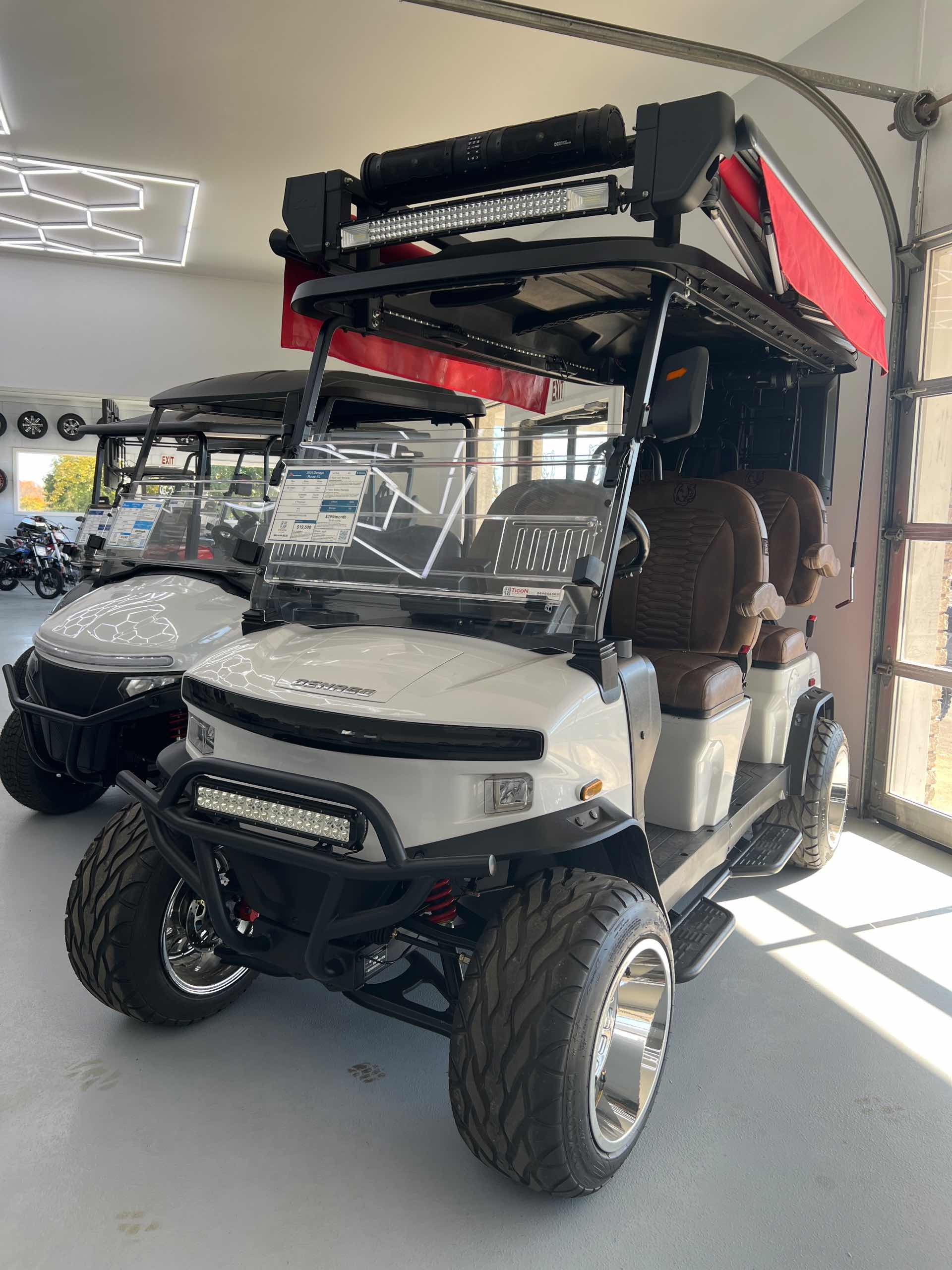 Used 2024 Denago Rover XL Golf Cart in White for sale at TIGON Hatfield, PA