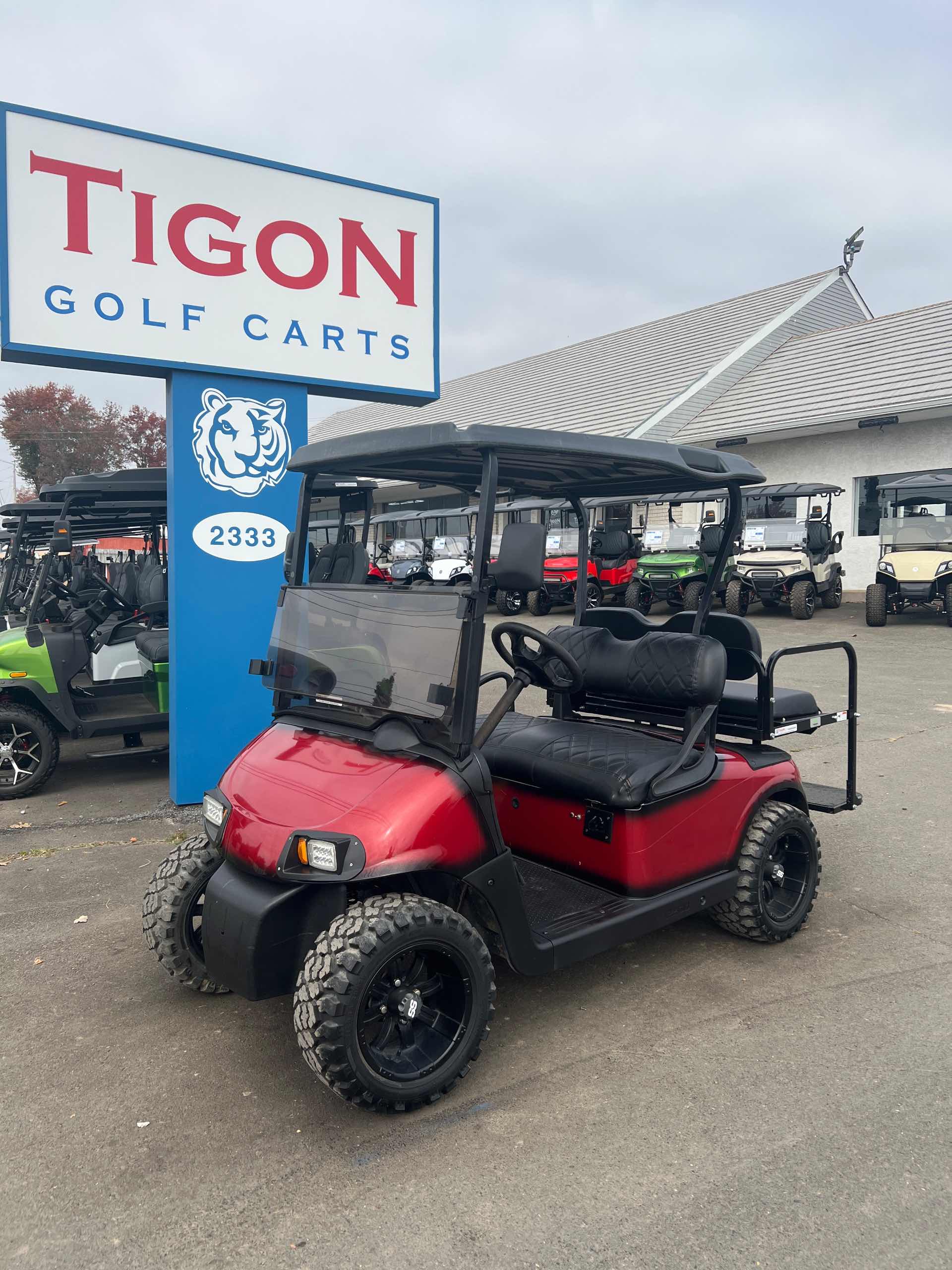 2009 EZGO RXV in Red Golf Cart