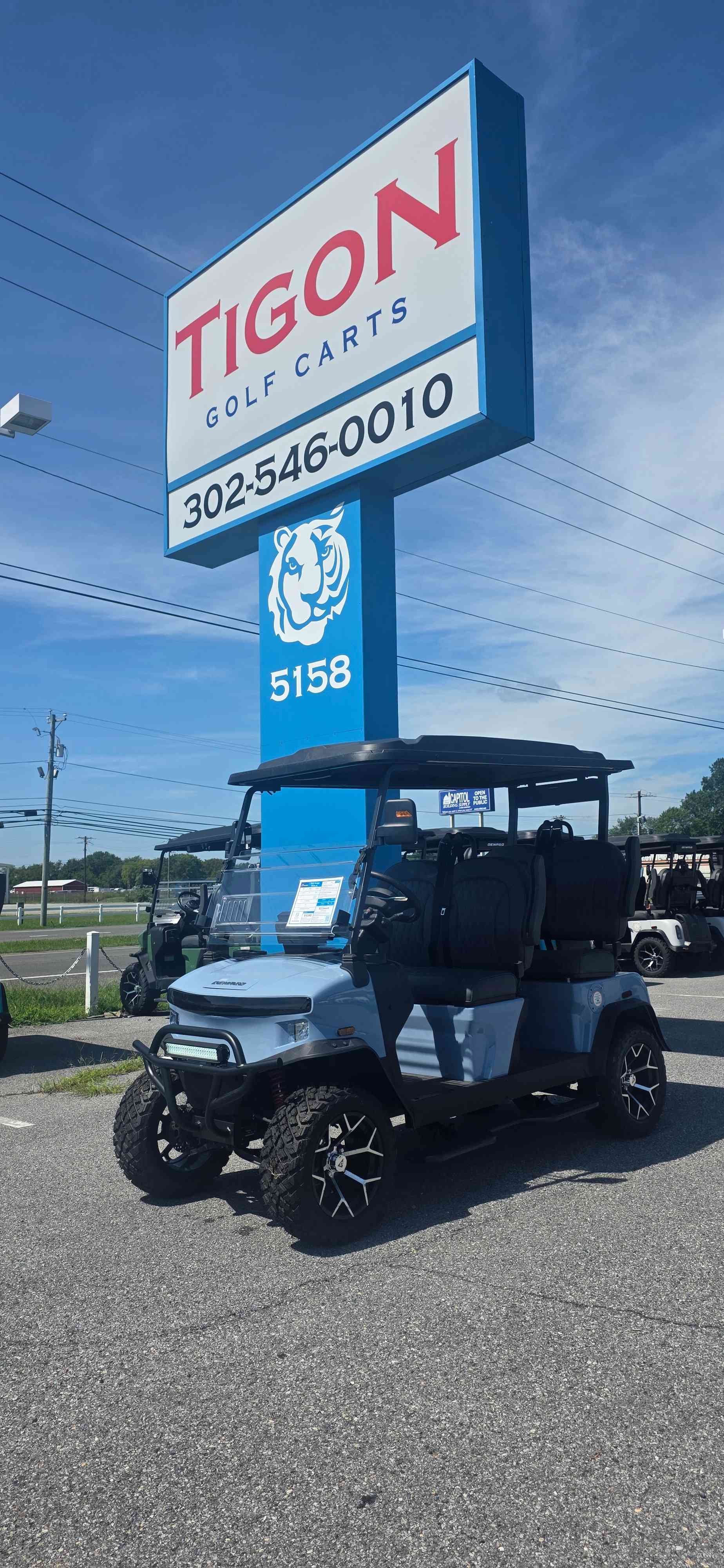 2026 Denago Rover XL Golf Cart in Glacier for sale at TIGON Dover, DE