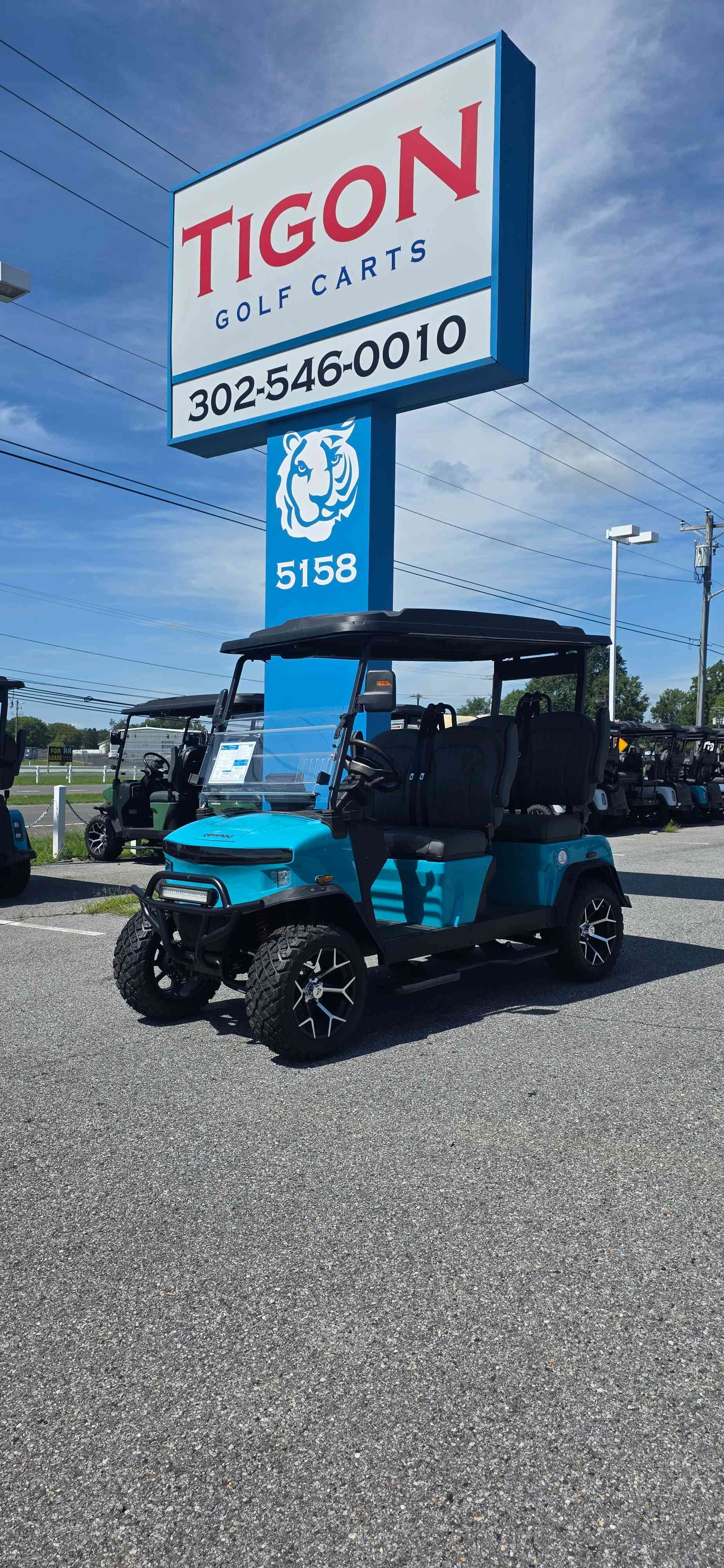 2026 Denago Rover XL Golf Cart in Aqua for sale at TIGON Dover, DE