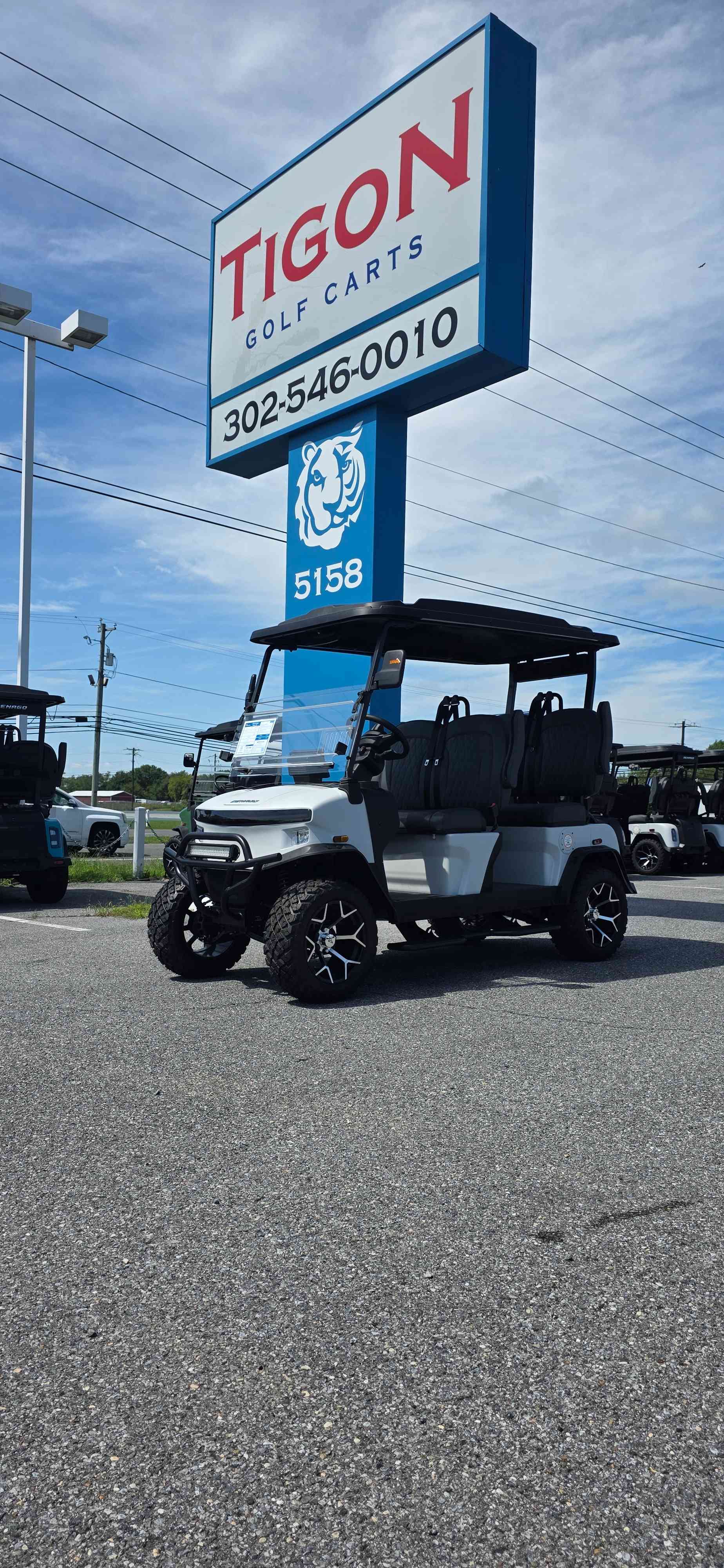 2026 Denago Rover XL Golf Cart in Matte White for sale at TIGON Dover, DE