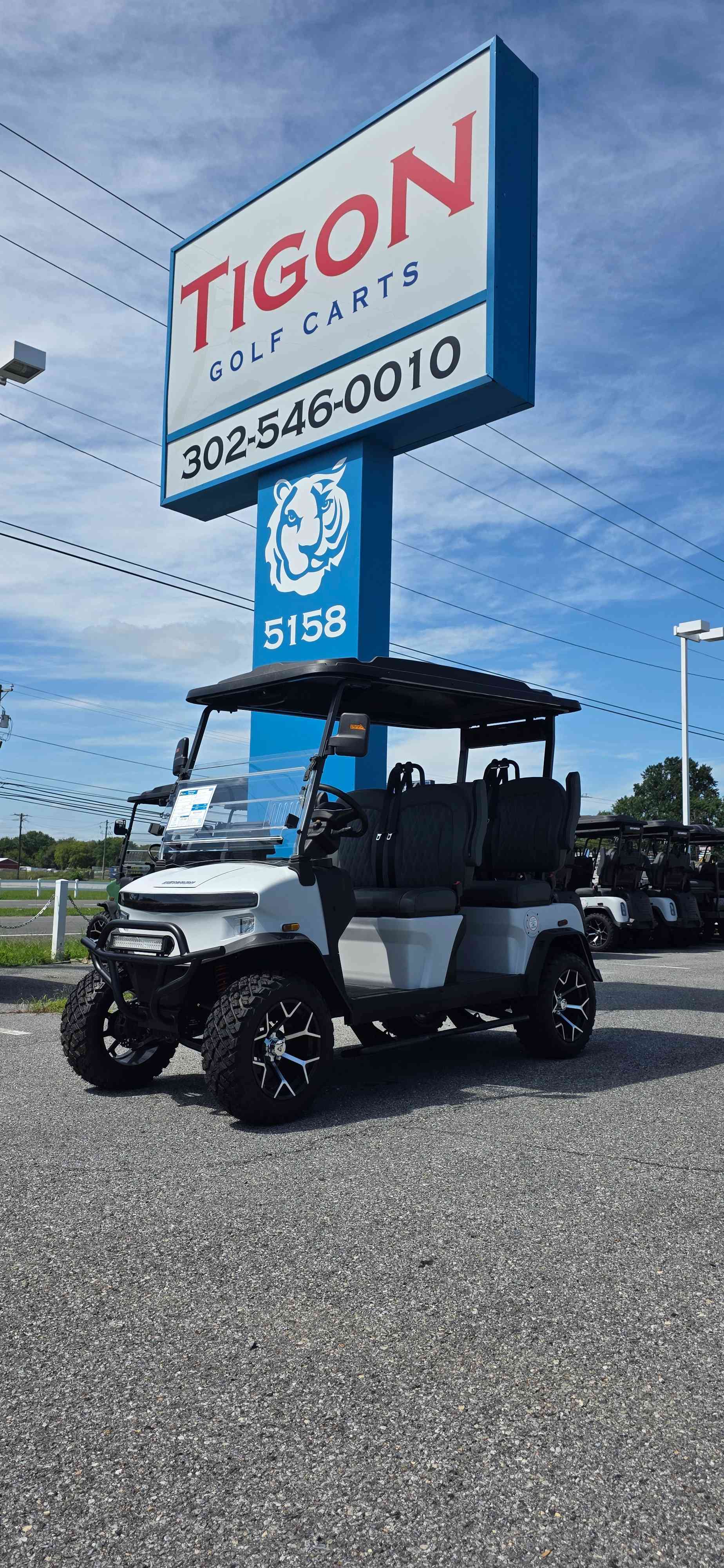 2026 Denago Rover XL Golf Cart in Matte White for sale at TIGON Dover, DE