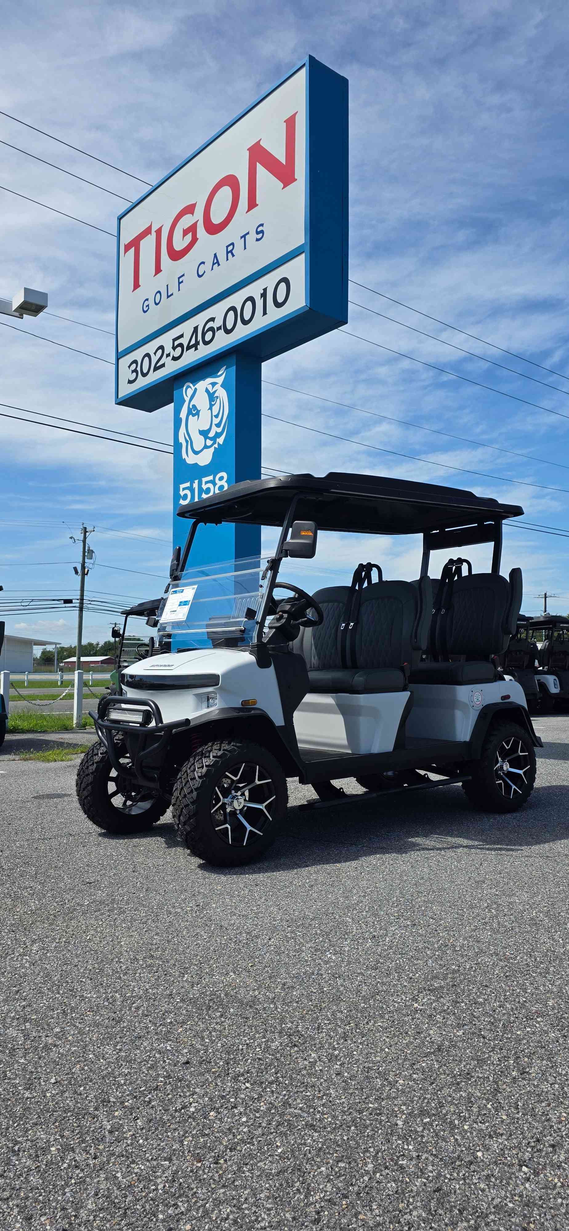2026 Denago Rover XL Golf Cart in Matte White for sale at TIGON Dover, DE