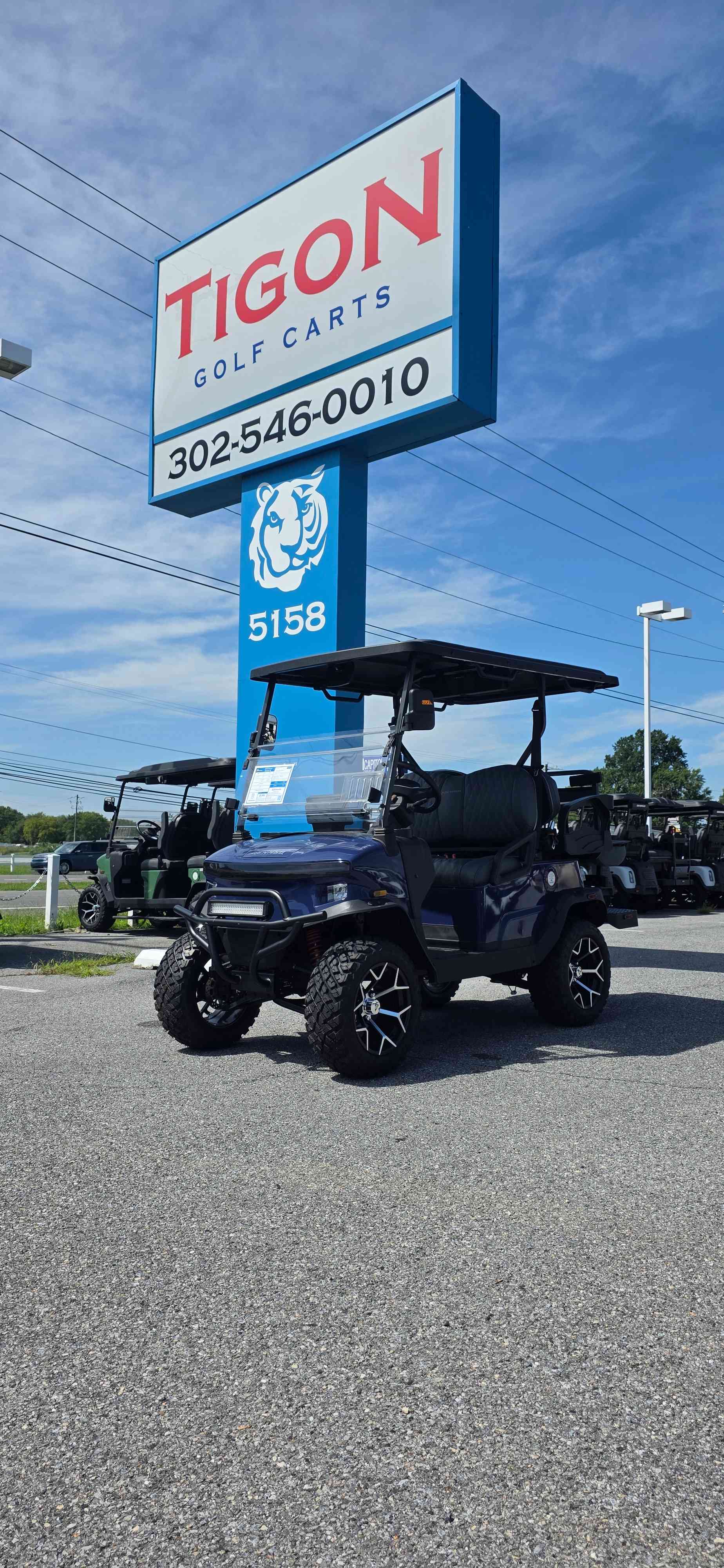 2026 Denago Nomad XL Golf Cart in Blue for sale at TIGON Dover, DE