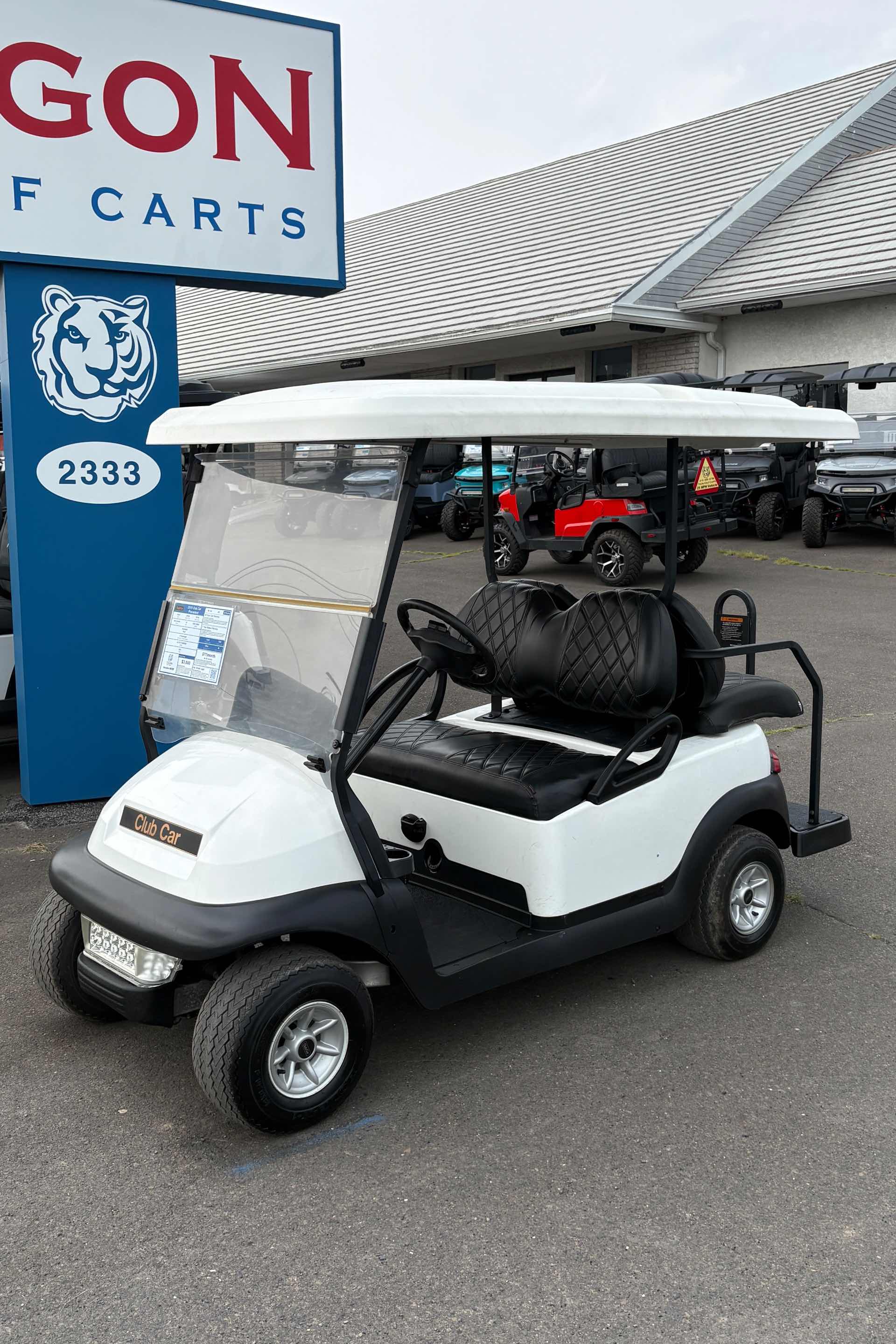 2015 Club Car Precedent White golf cart for sale in Swanton, OH — July 4th Golf Cart Sales Event