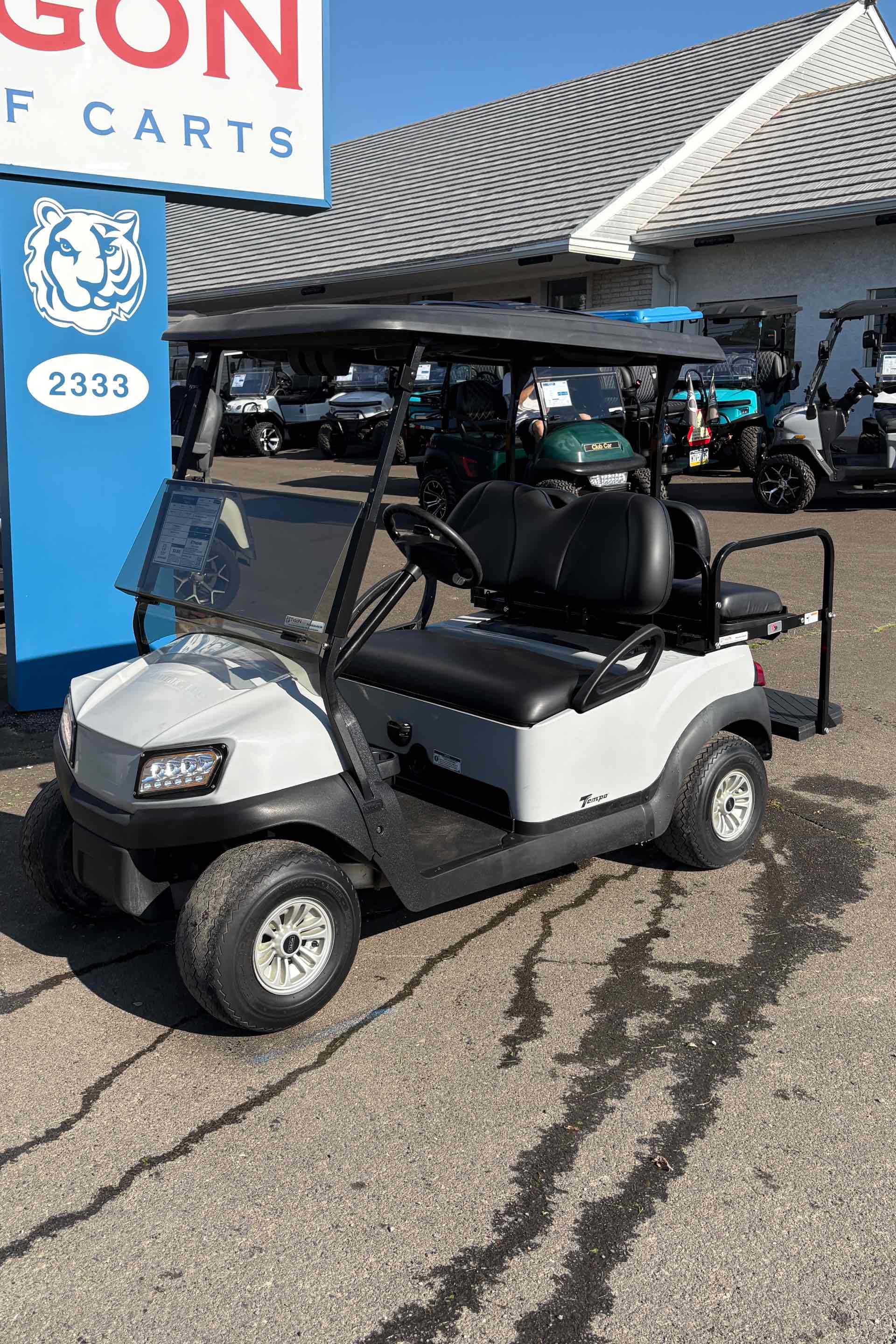 Used 2020 Club Car Tempo Golf Cart in Gray for sale at TIGON Hatfield, PA