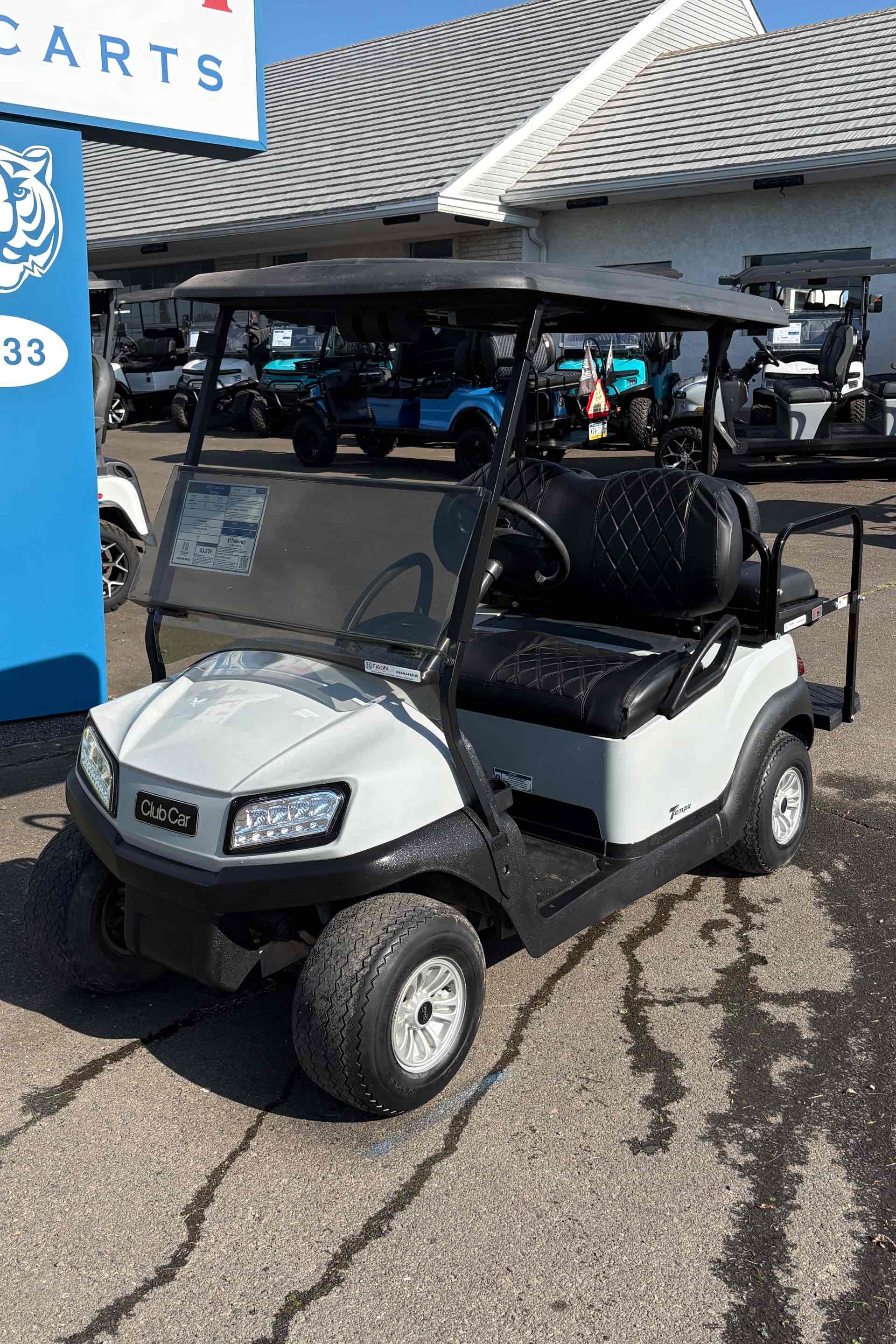 Used 2020 Club Car Tempo Golf Cart in Gray for sale at TIGON Gloucester Point, VA