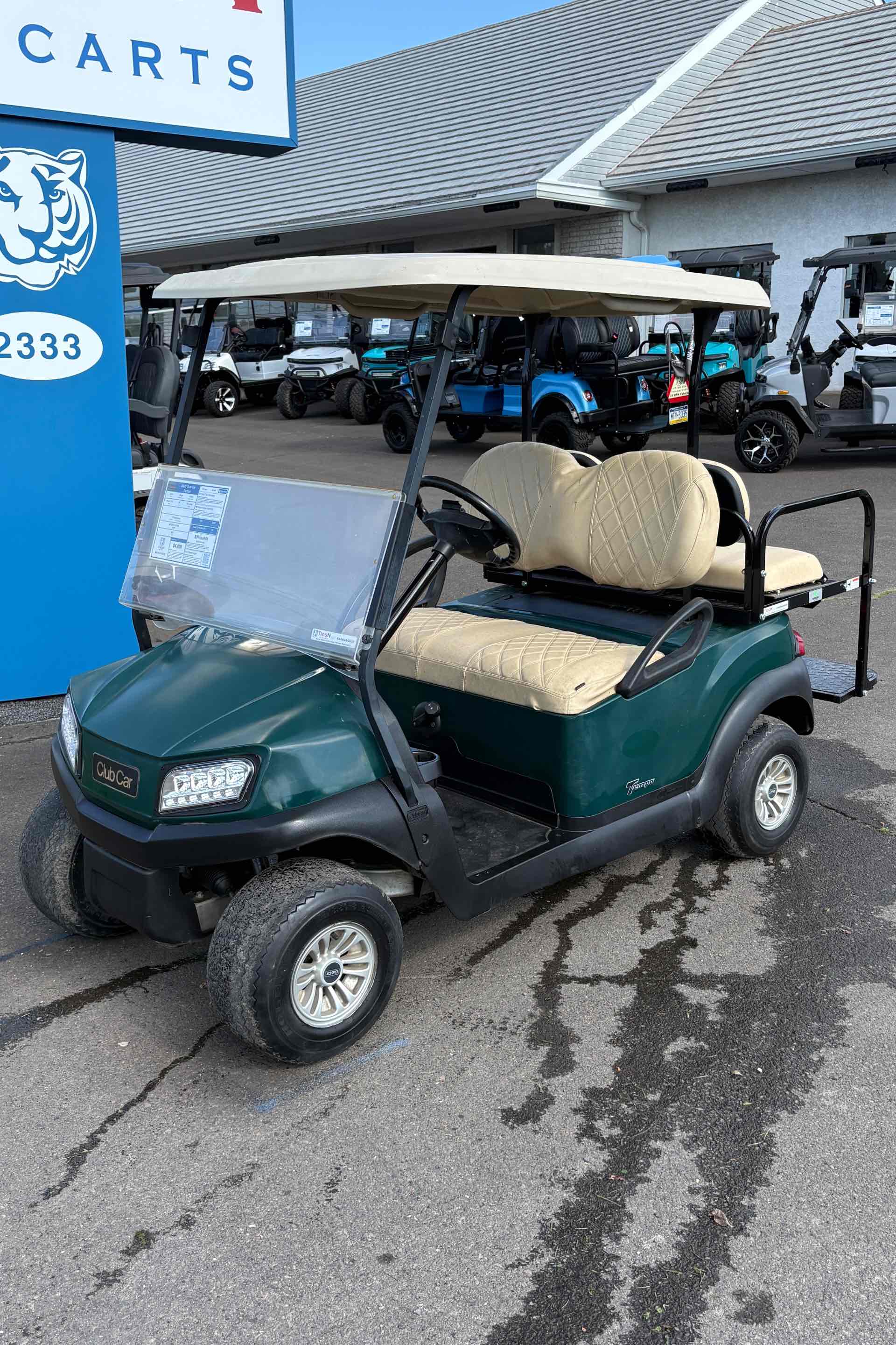 Used 2020 Club Car Tempo Golf Cart in Green for sale at TIGON Hatfield, PA