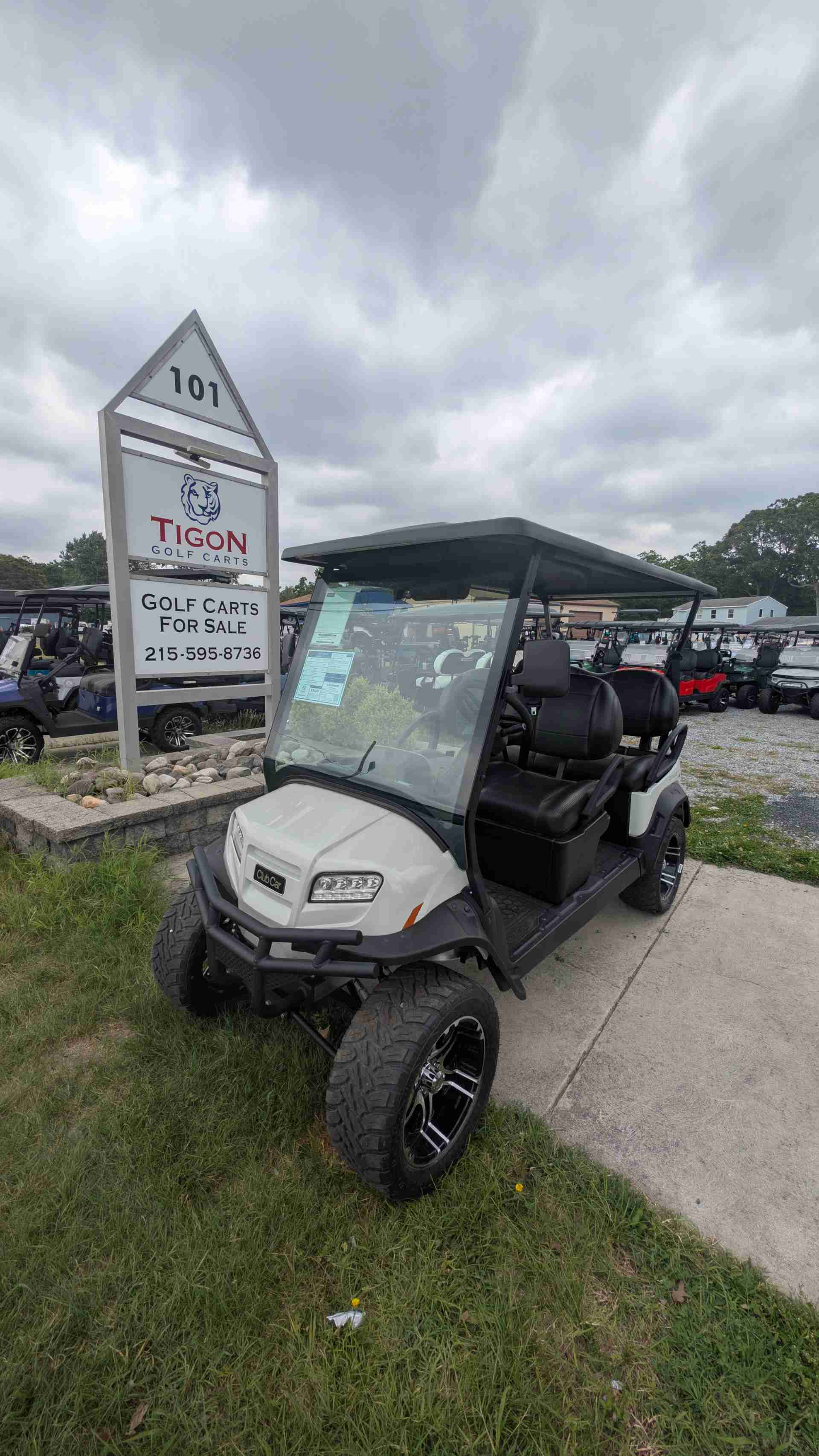 2027 Club Car Onward 4 Forward LSV Golf Cart in Glacier White