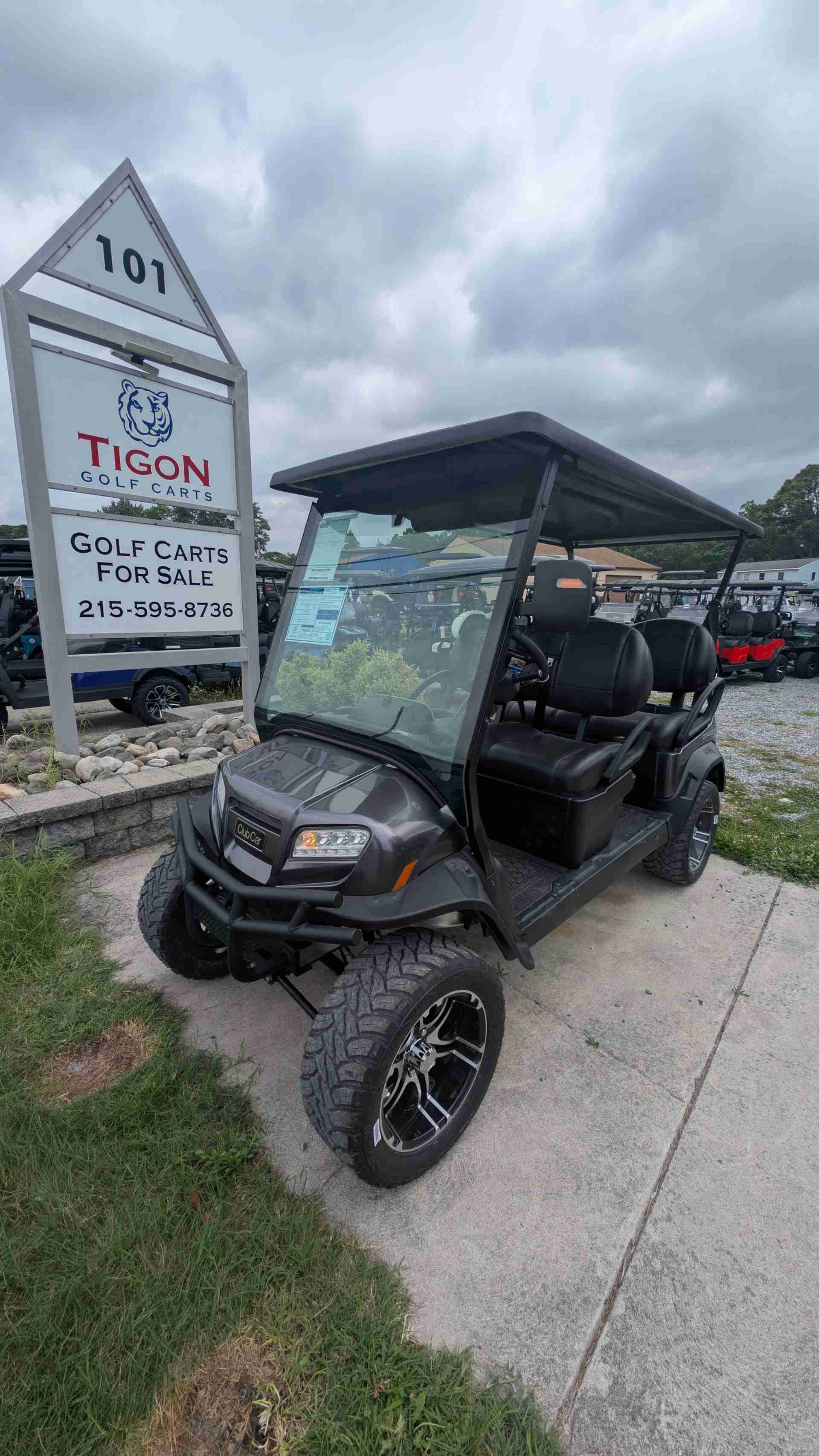 2027 Club Car Onward 4 Forward LSV Golf Cart in Midnight Silver