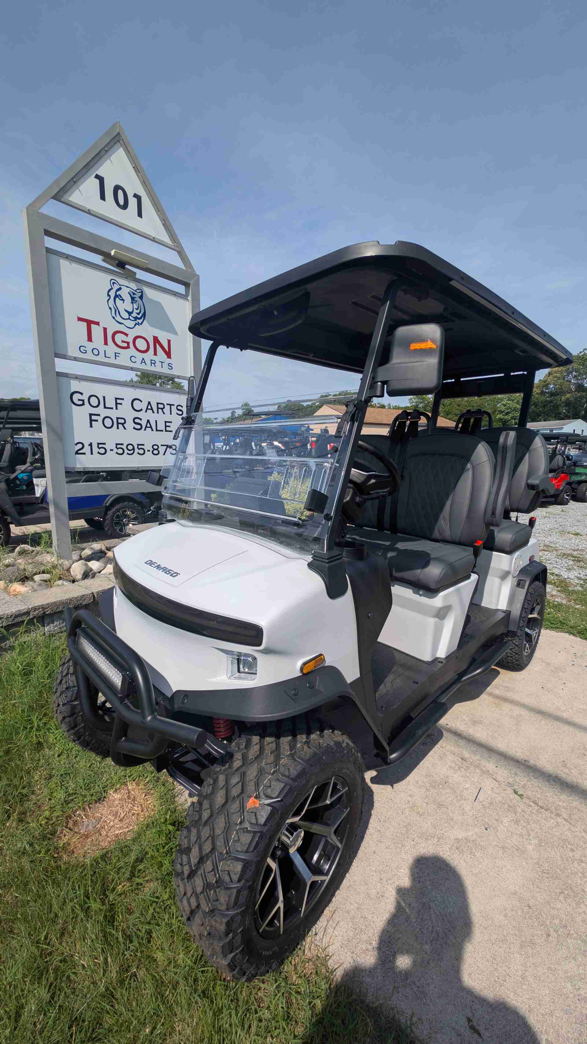 2026 Denago Rover XL Golf Cart in White