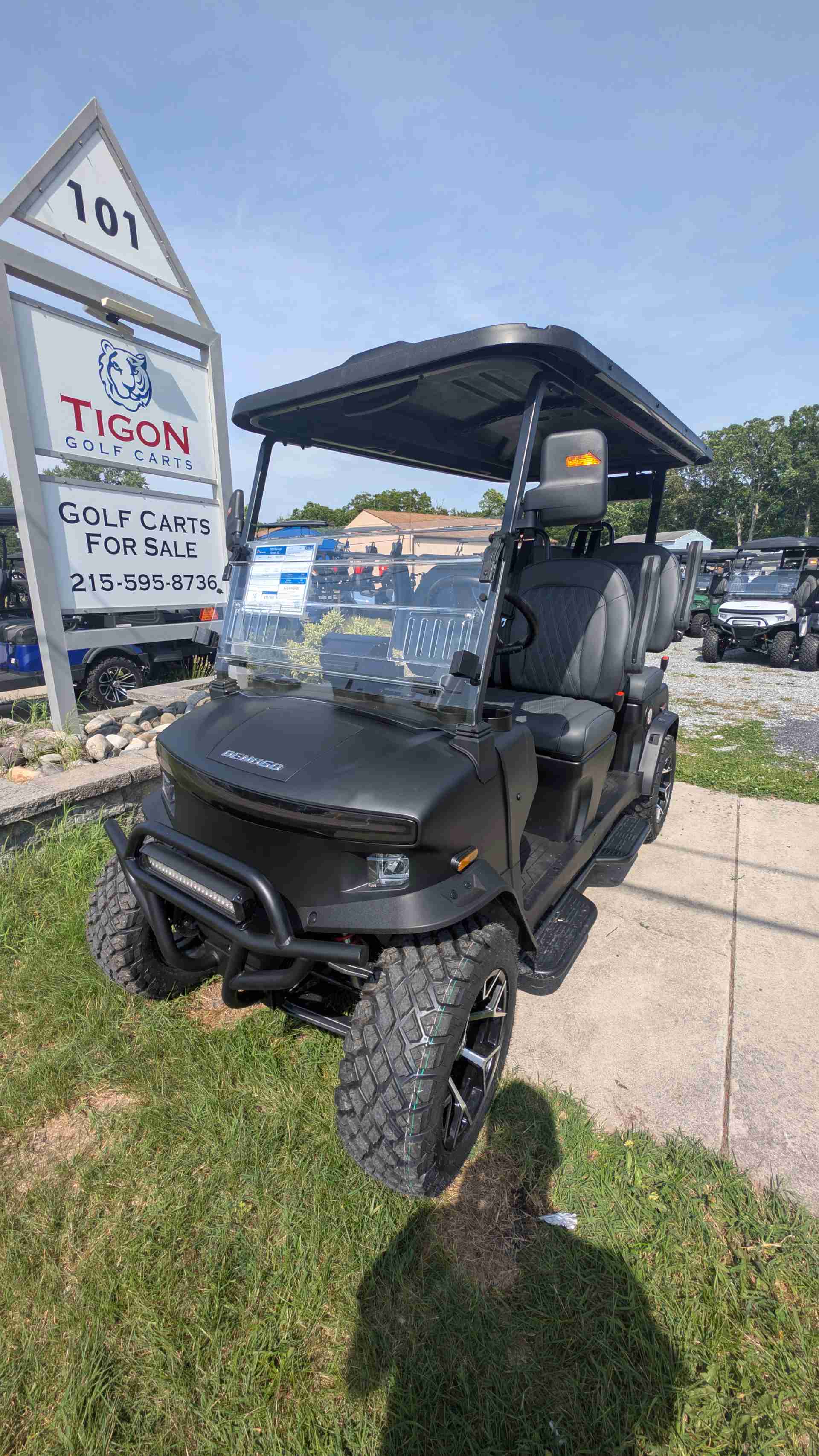 2026 Denago Rover XL Golf Cart in Matte Black