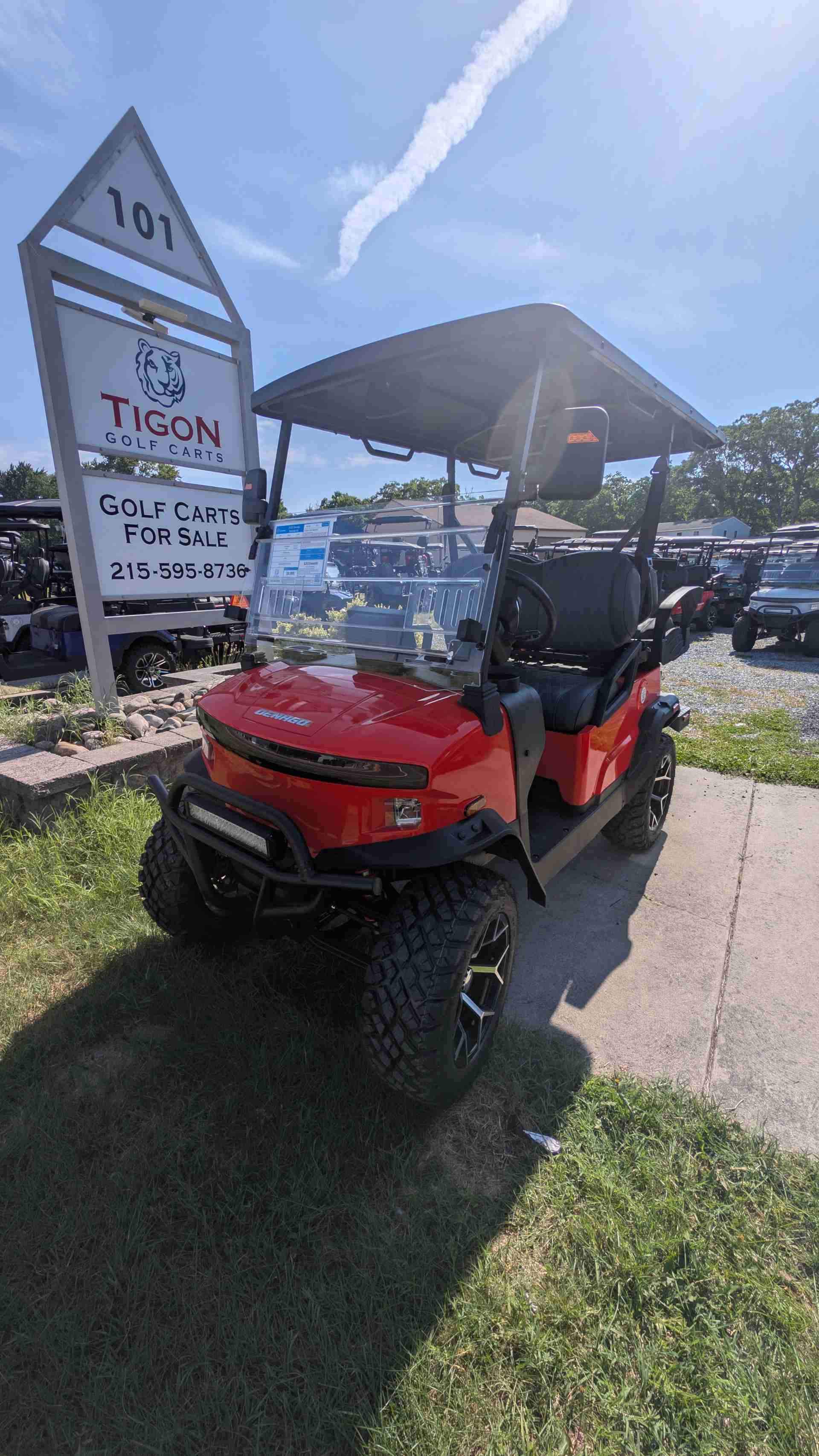 2026 Denago Nomad XL Golf Cart in Scarlet