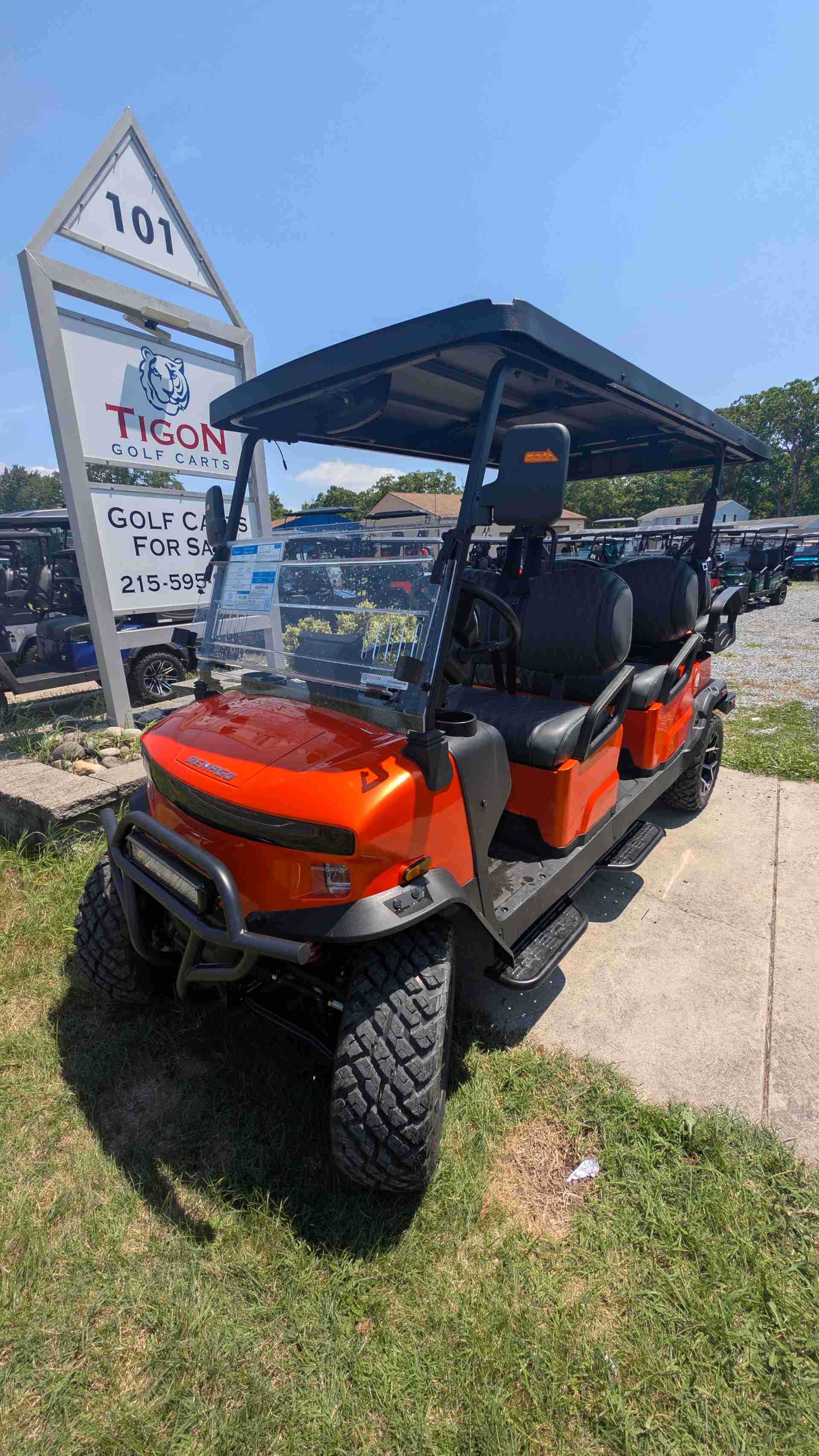 2026 Denago Rover XL6 Golf Cart in Lava