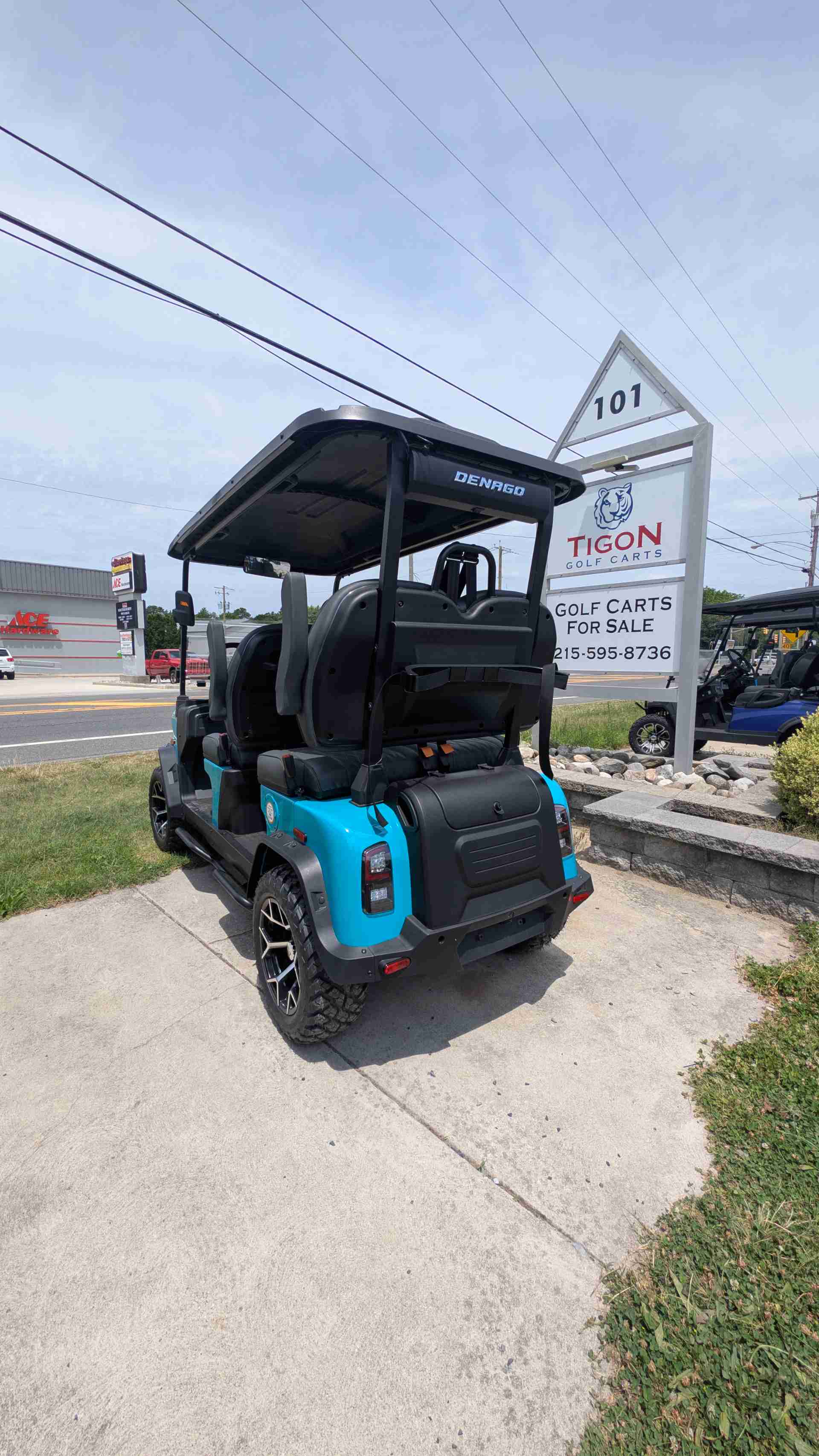2026 Denago Rover XL Aqua golf cart in Aqua — photo 4 of 4, Ocean View, NJ