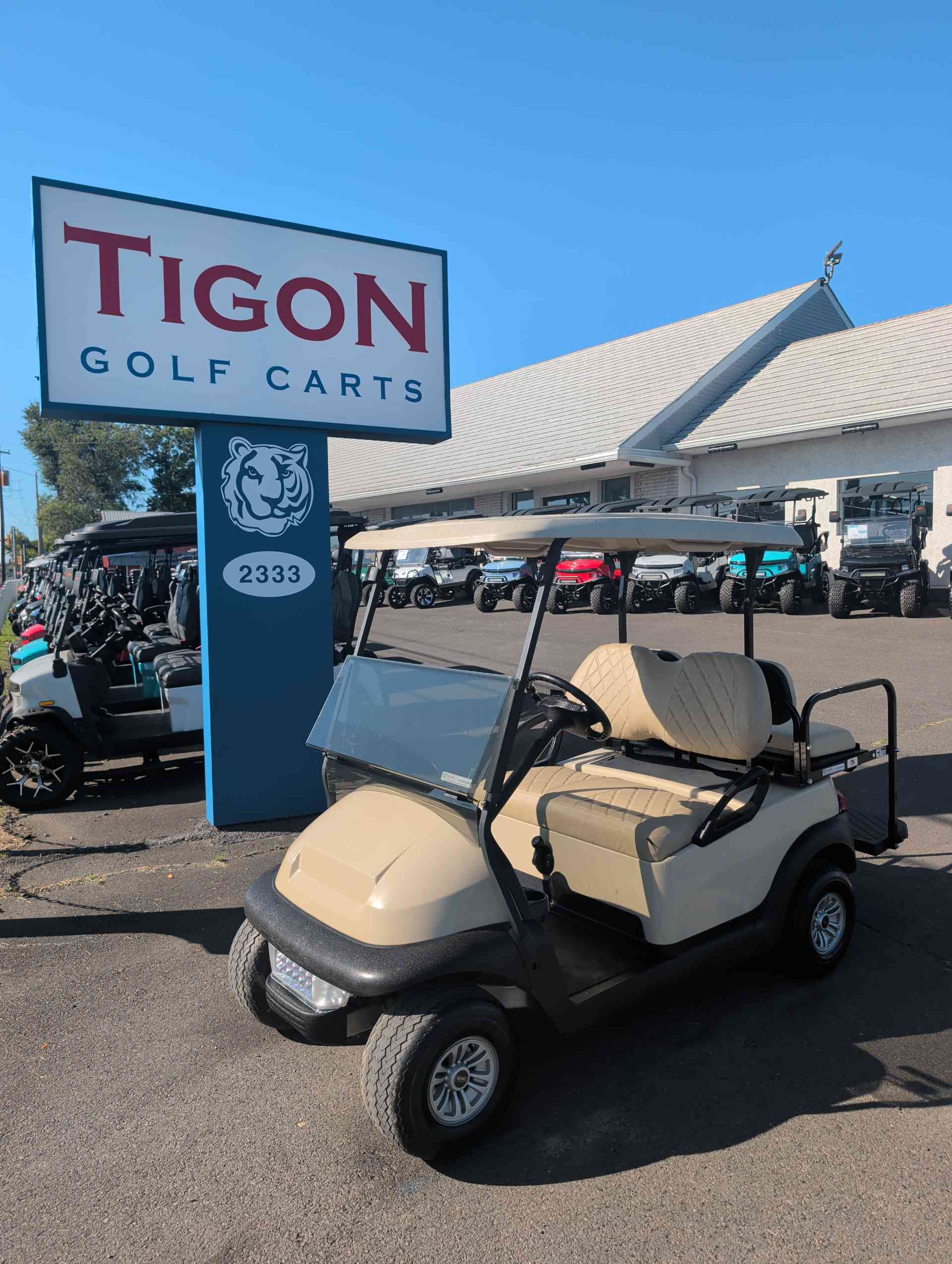 Used 2018 Club Car Precedent Golf Cart in Beige for sale at TIGON Long Pond, PA