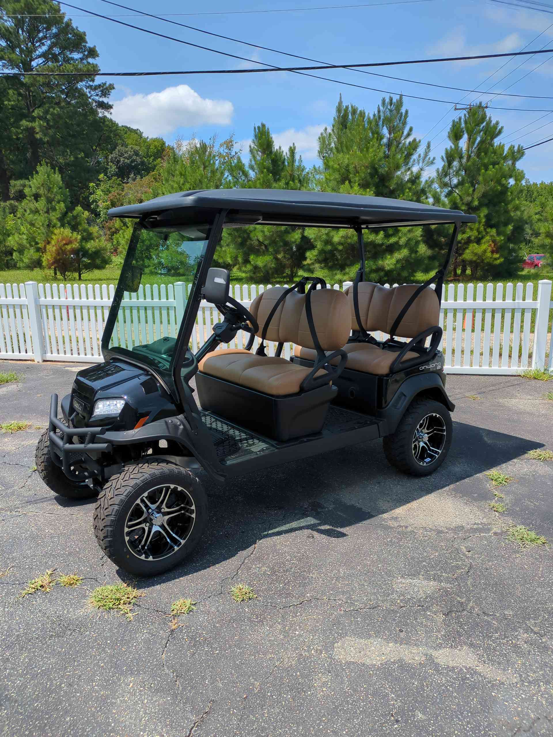 2027 Club Car Onward 4 Forward LSV Golf Cart in Metallic Tuxedo Black